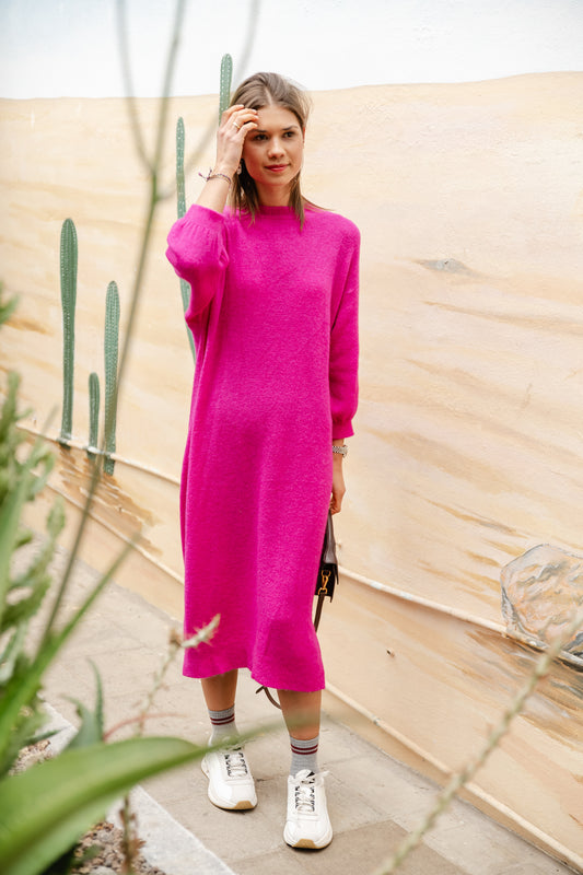 Les Jumelles Lea dress fuchsia