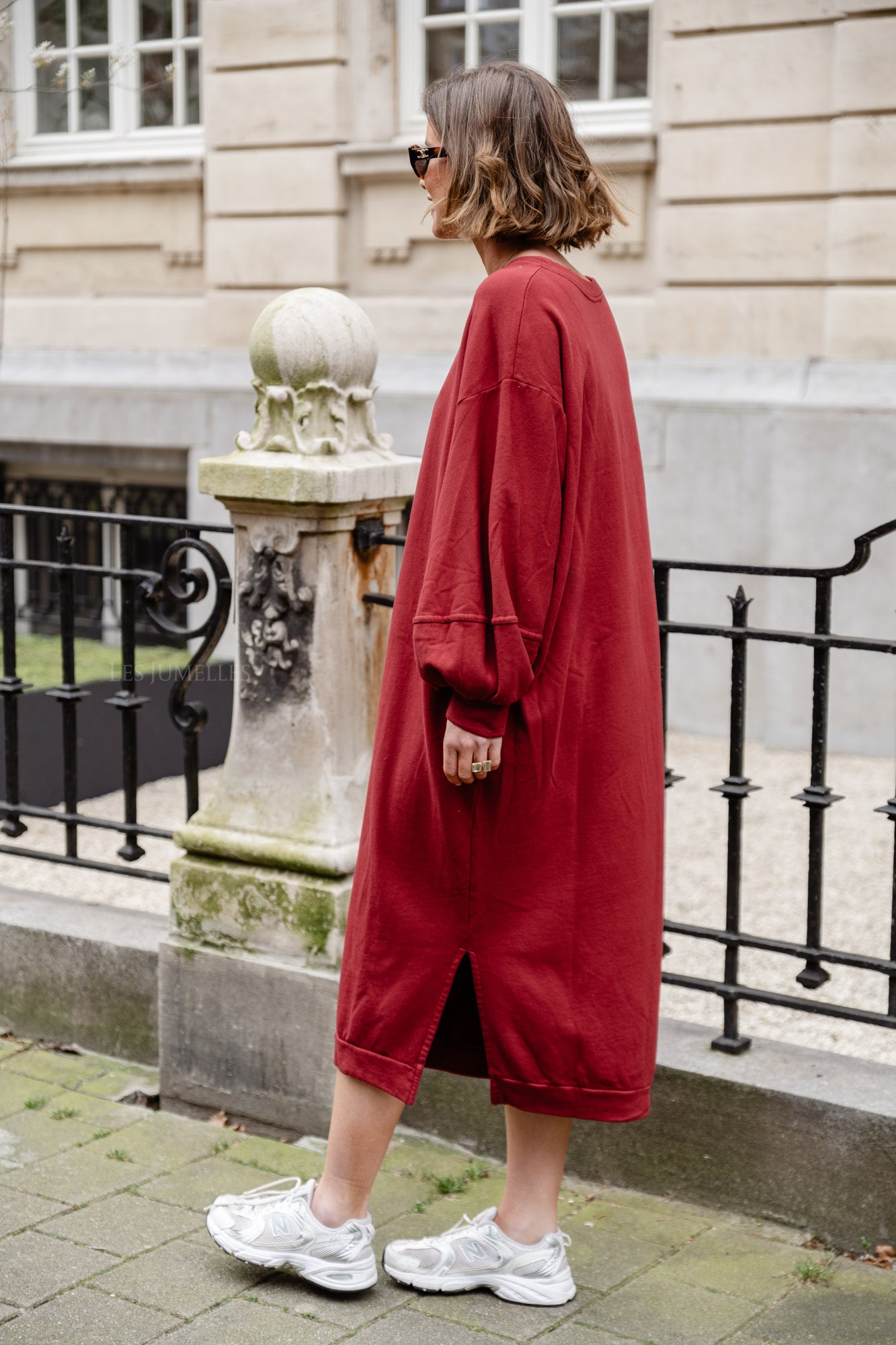 Anke sweater dress bordeaux