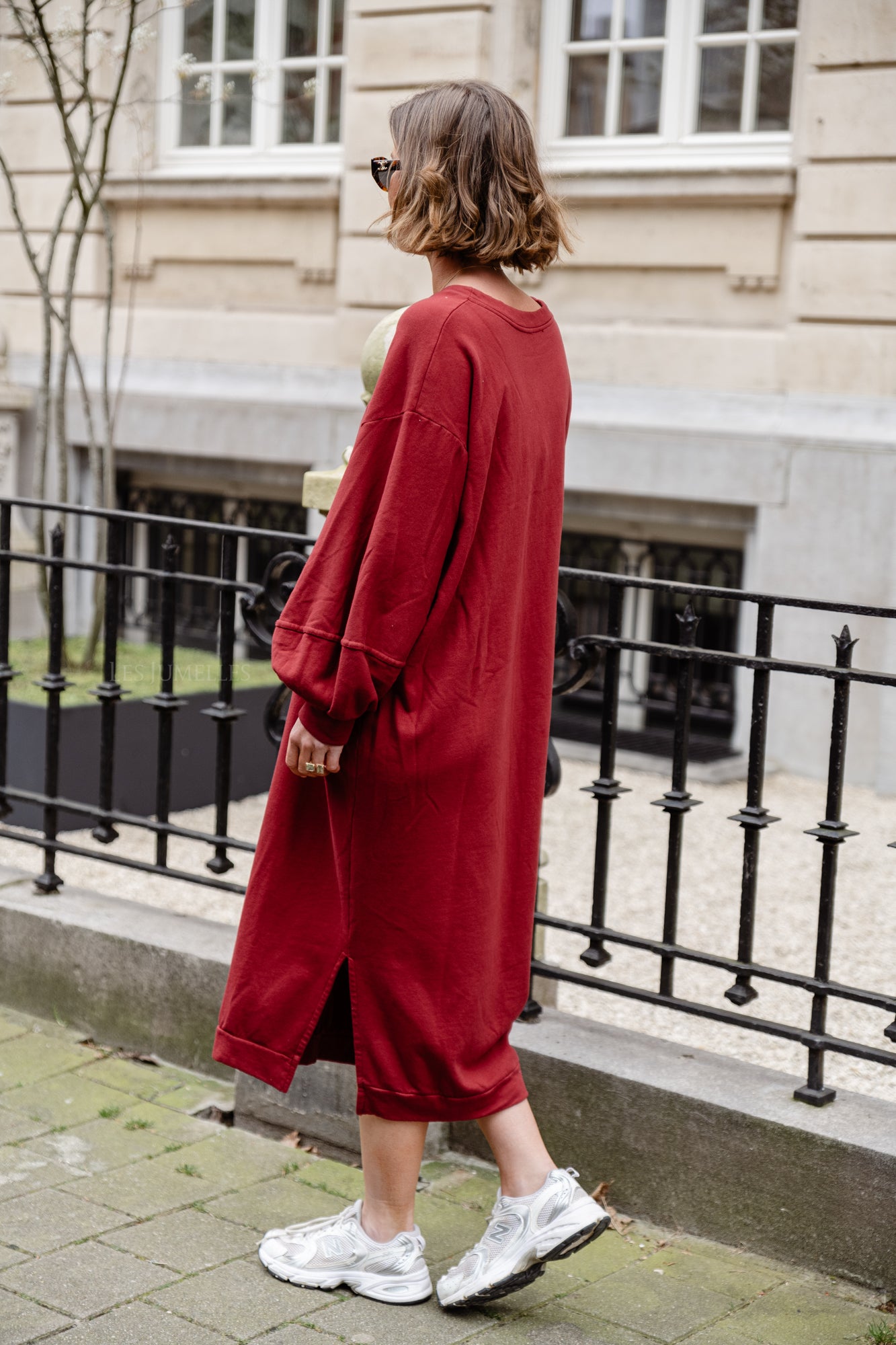 Anke sweater dress bordeaux