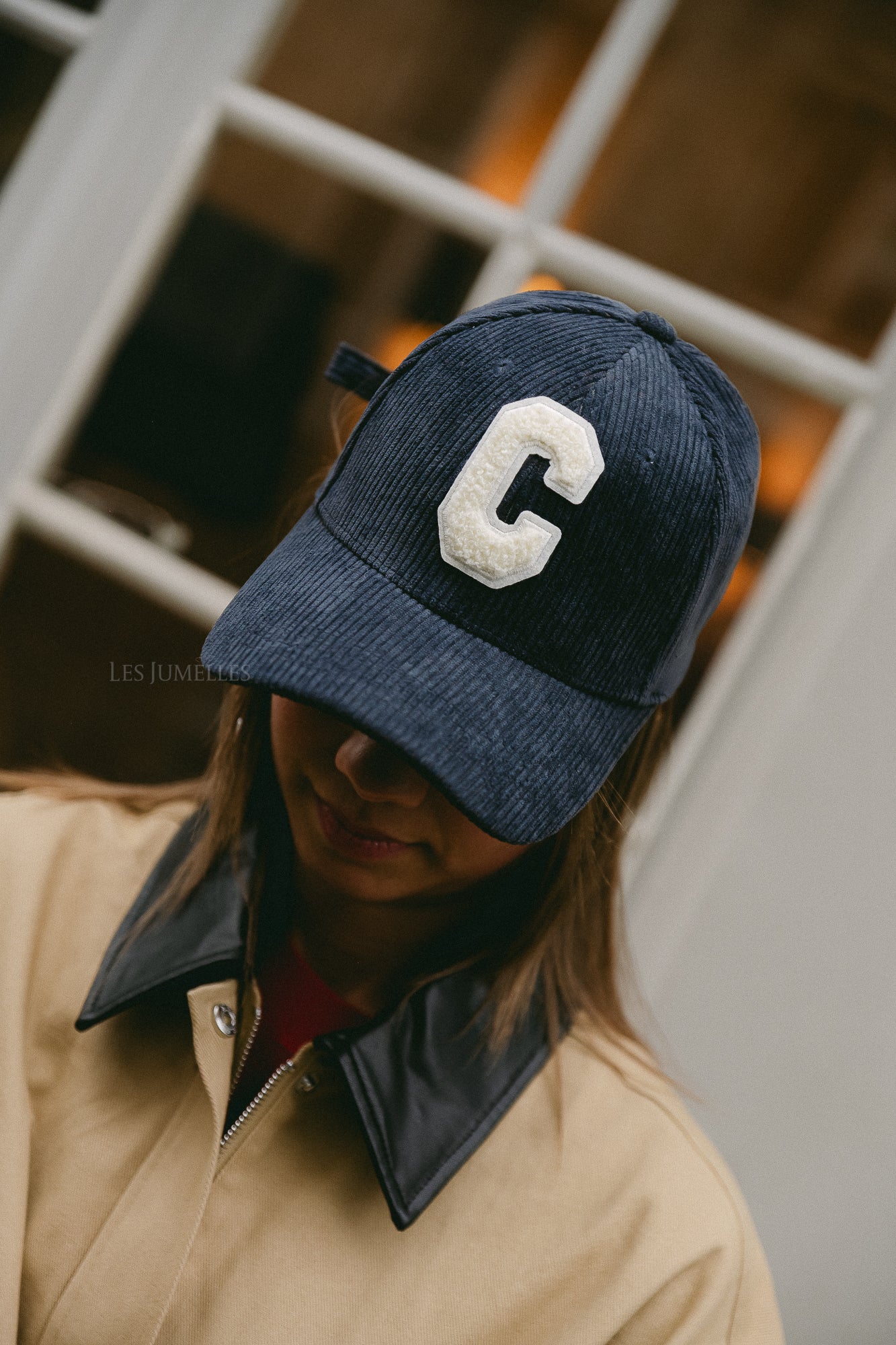 'C' Cap velvet anthracite