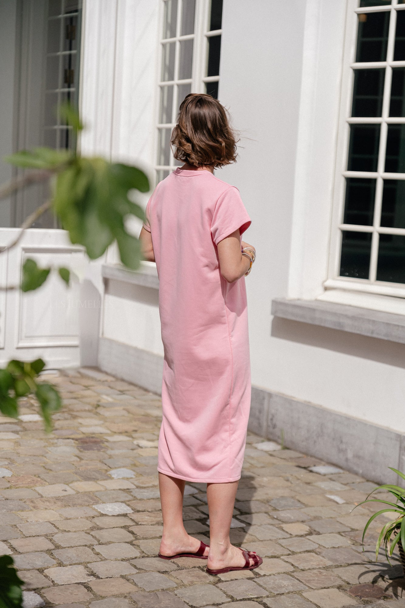 Daphne t-shirt dress pink