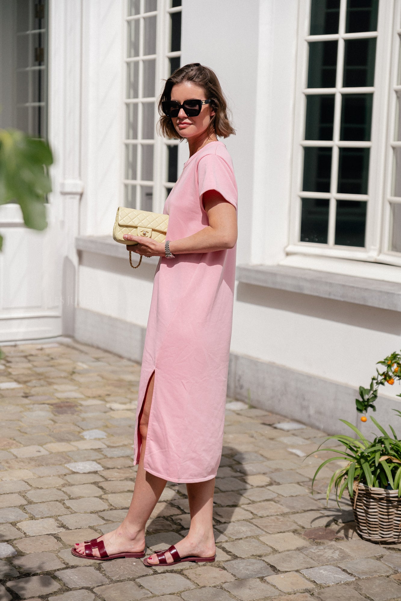 Daphne t-shirt dress pink