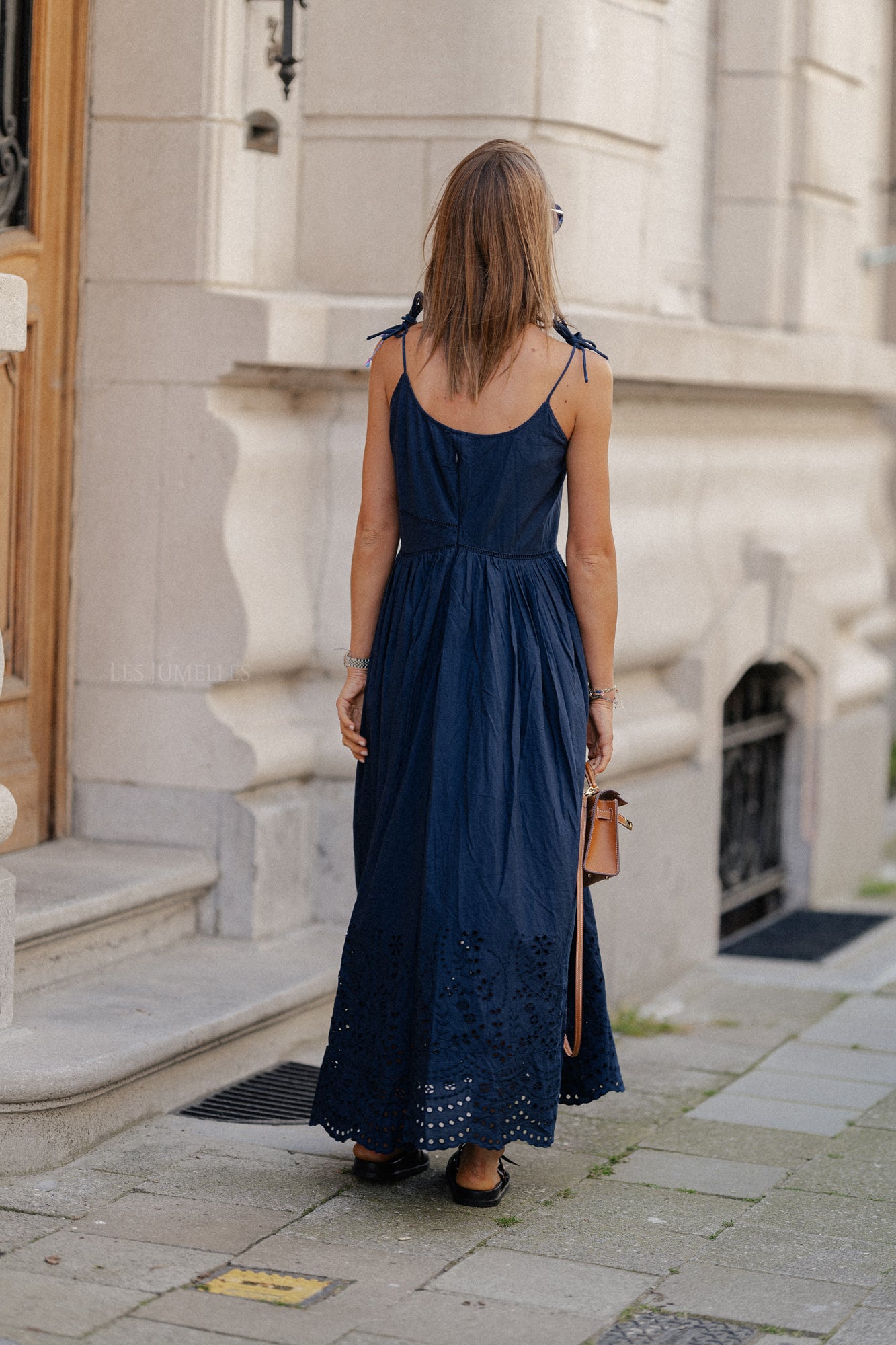 YasLumia strap maxi dress navy