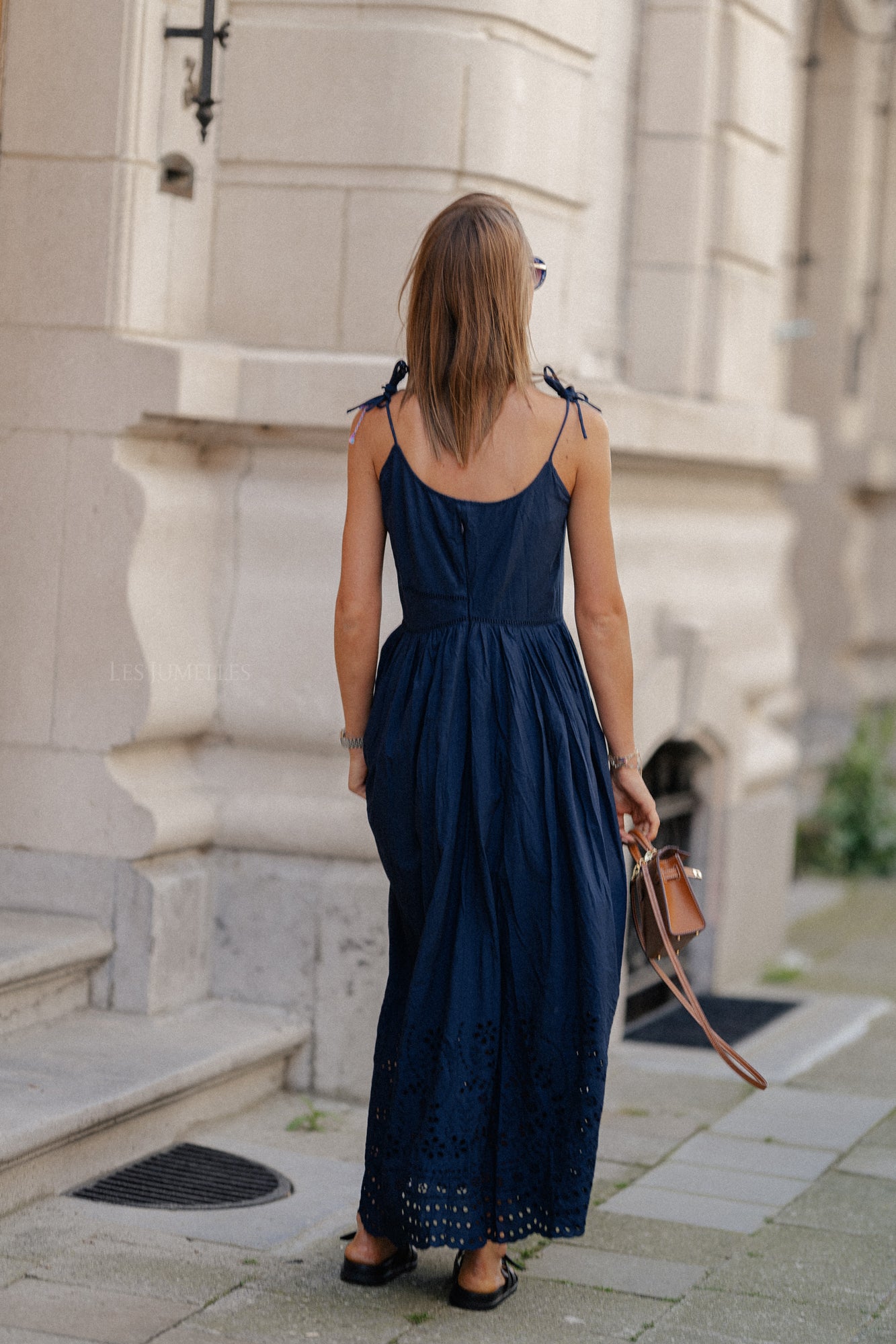 YasLumia strap maxi dress navy