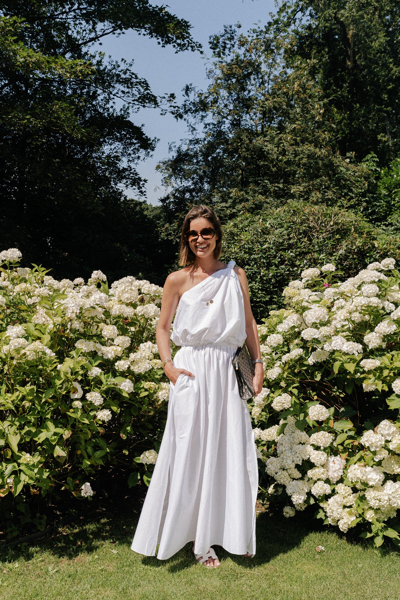 Fran long skirt white