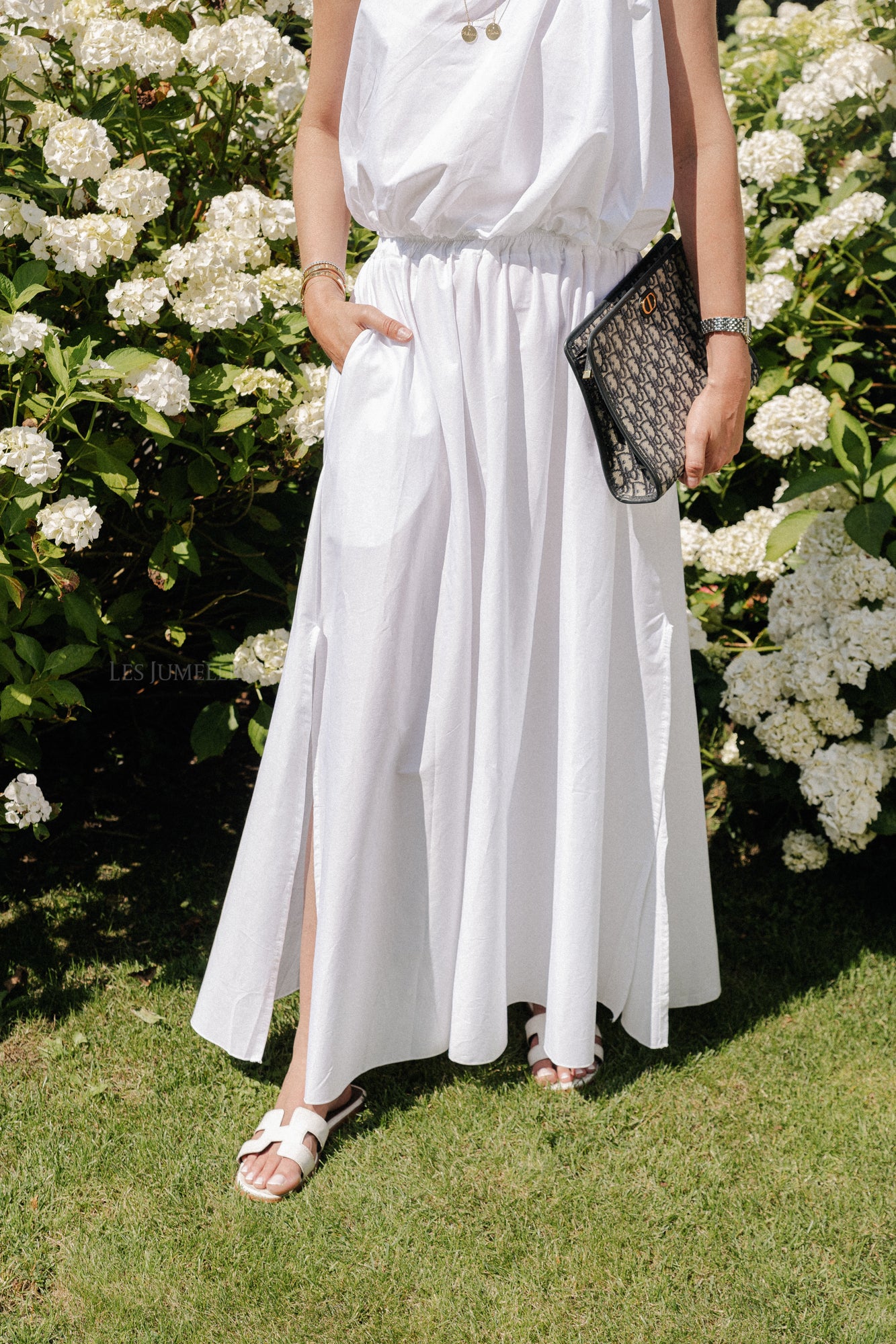 Fran long skirt white