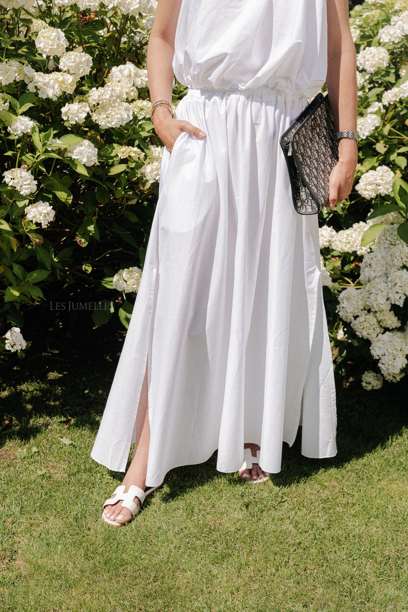 Fran long skirt white