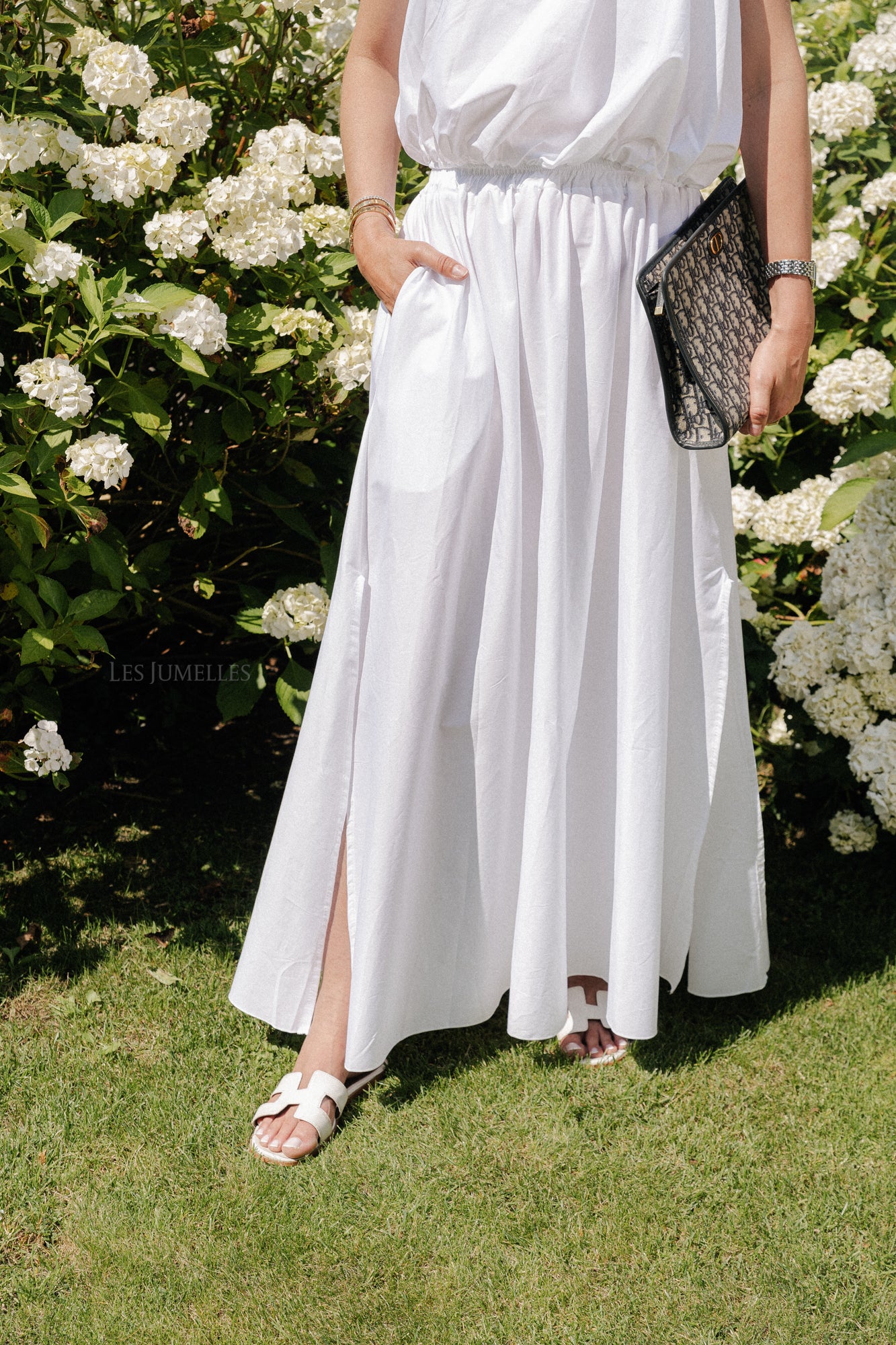 Fran long skirt white