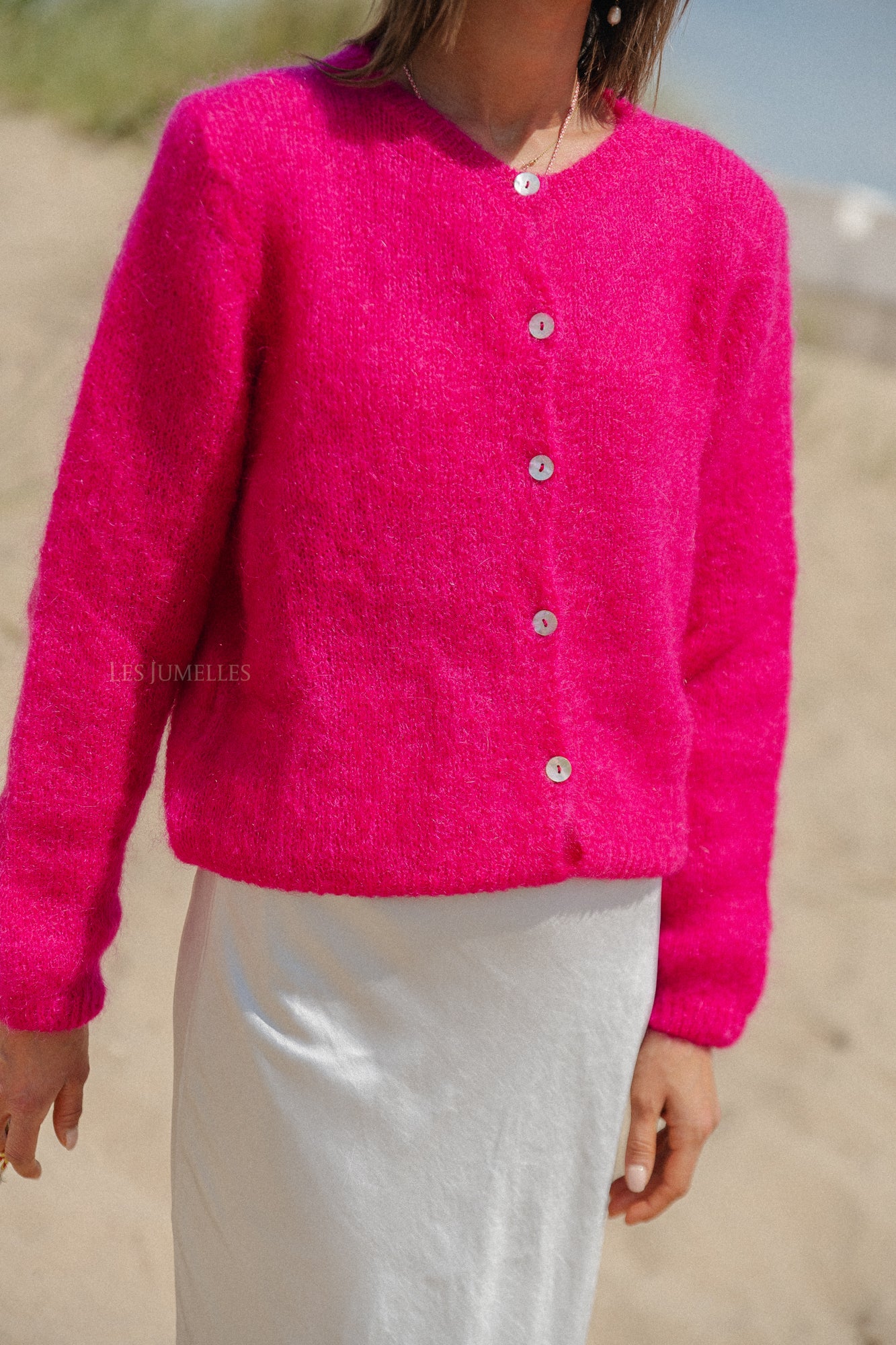 Charlie Cardigan Fuchsia