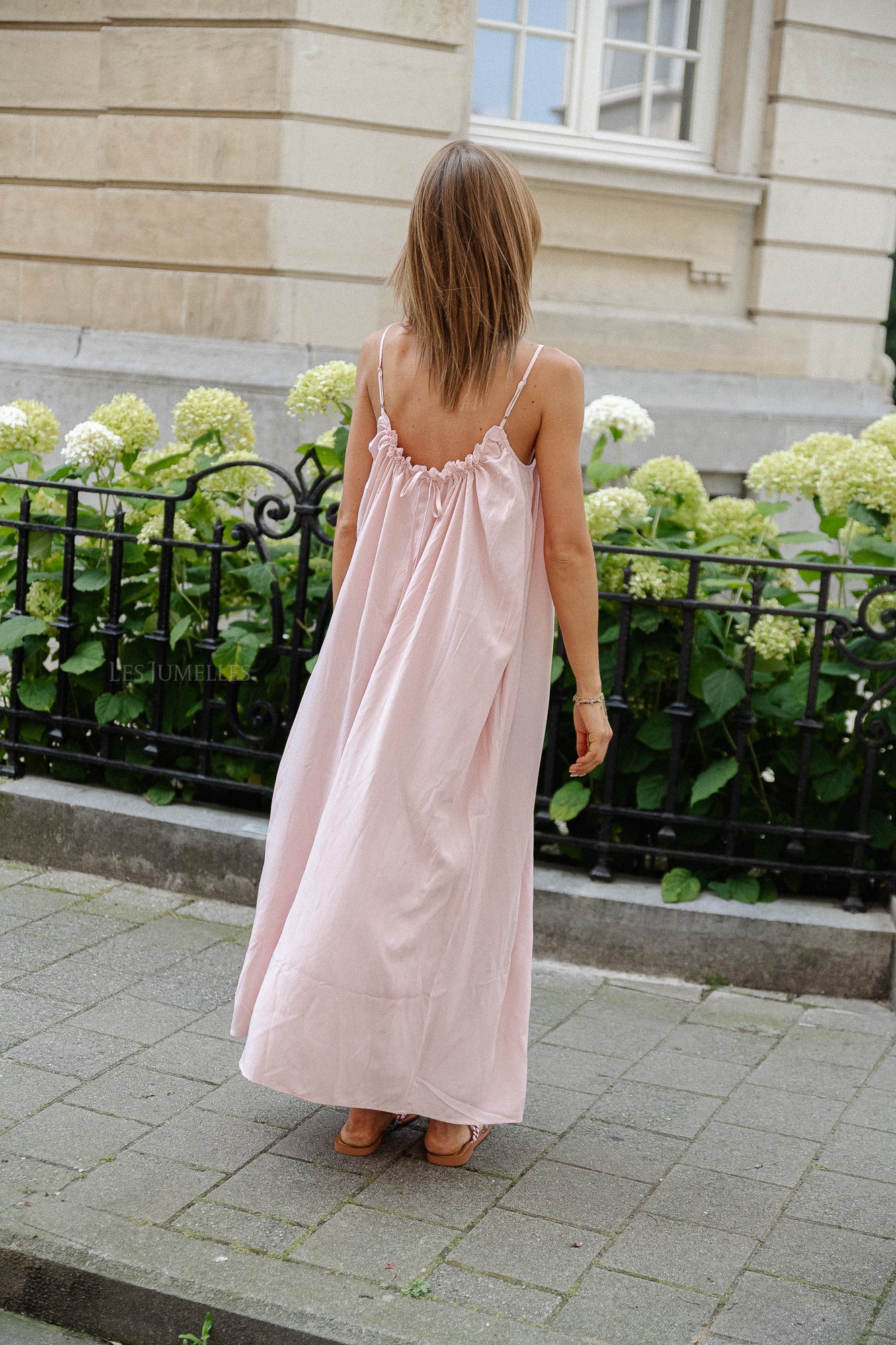 VIKanna strap long dress rose smoke