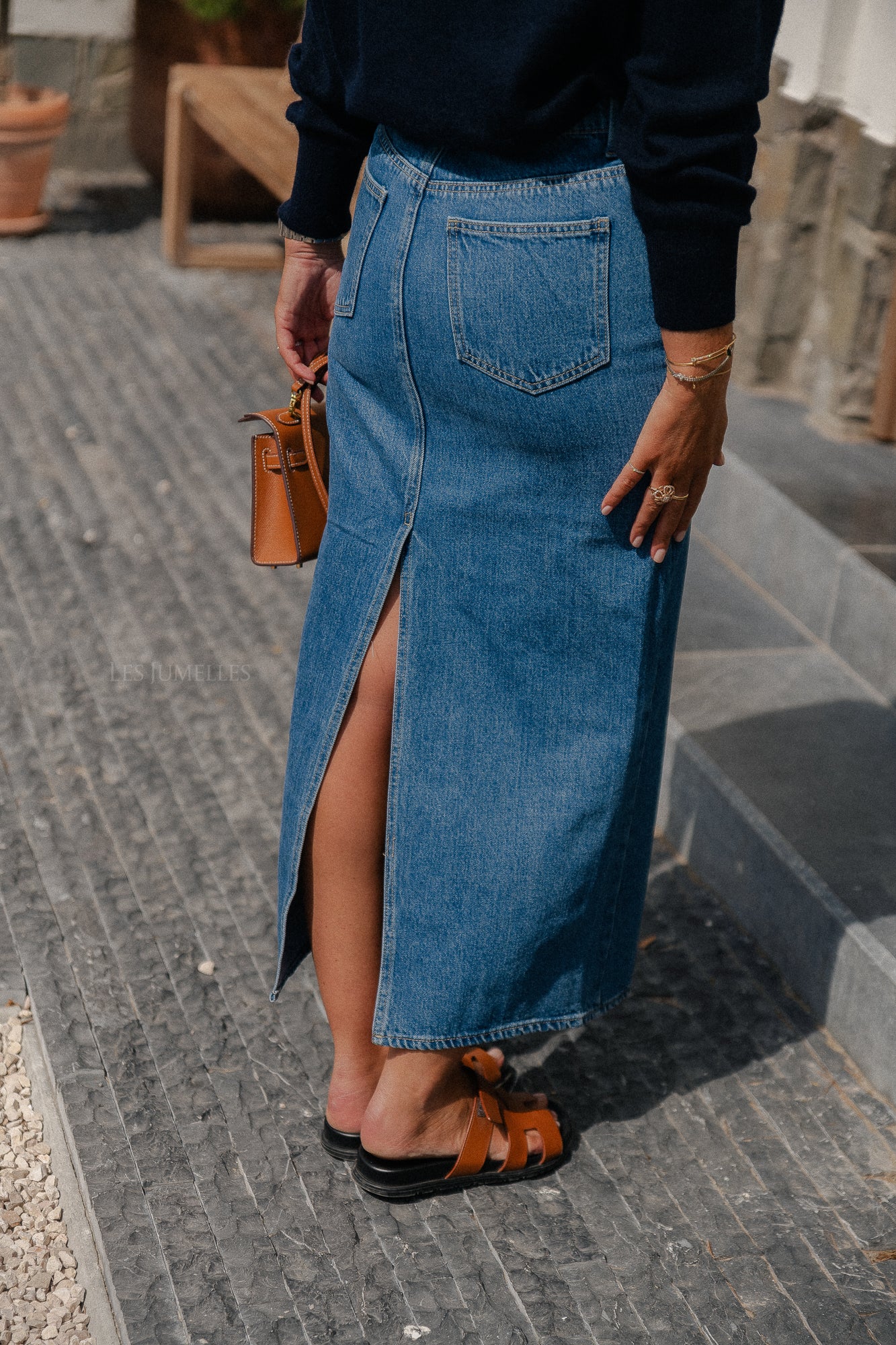 Suri skirt mid dark blue