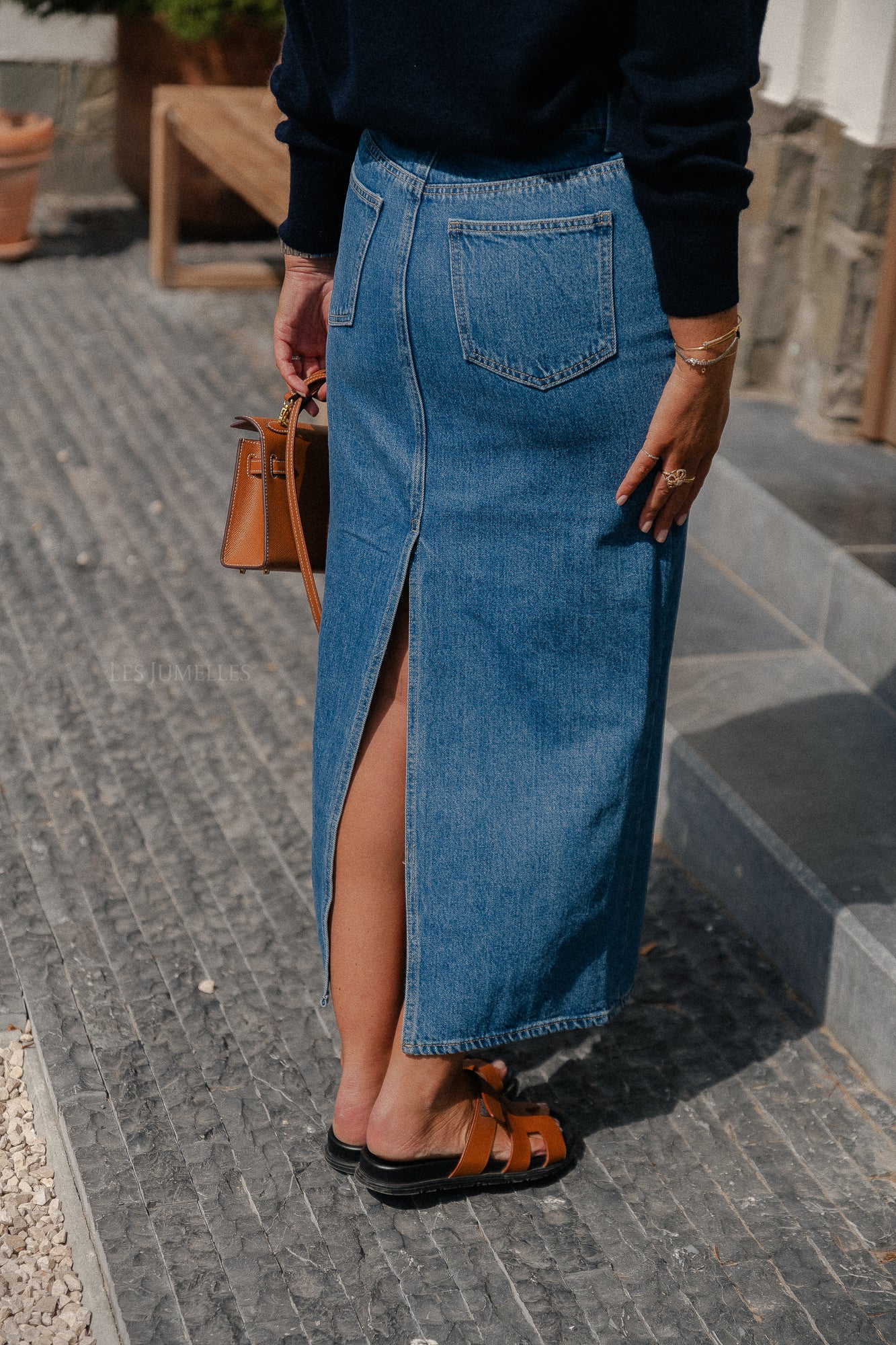 Suri skirt mid dark blue