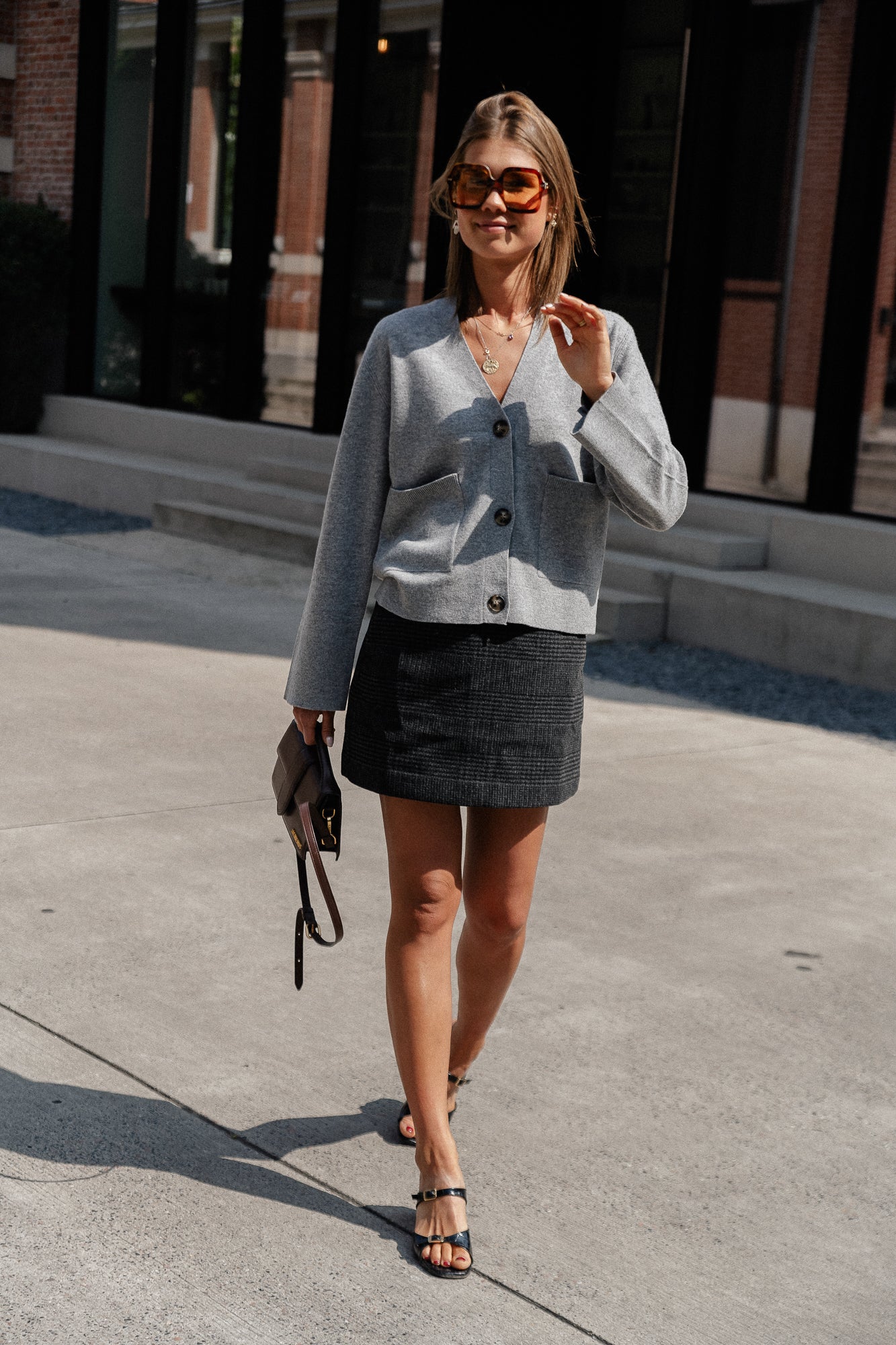 SLFBex HW mini skirt dark grey