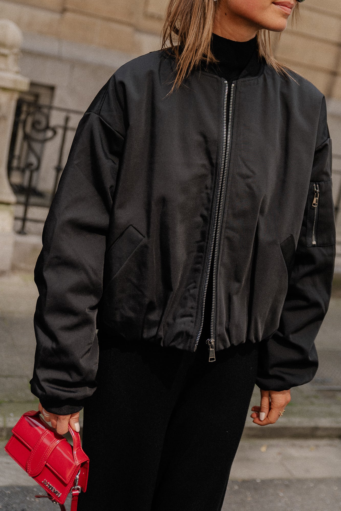 Brooke bomber jacket black