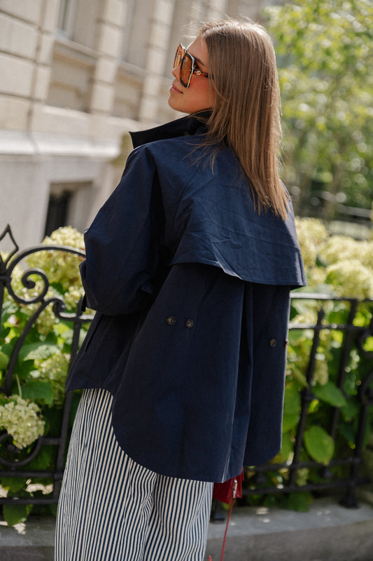 Les Jumelles Bobbi trenchcoat navy