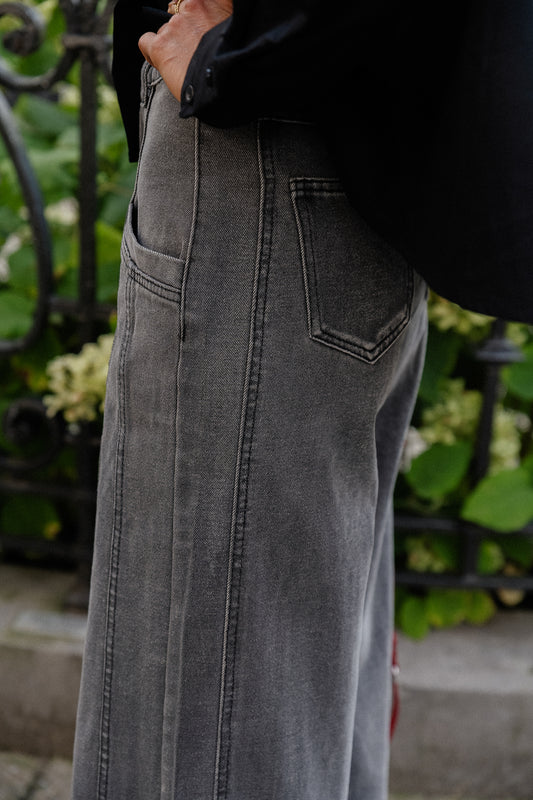 Les Jumelles Margot Denim-Hose anthrazit