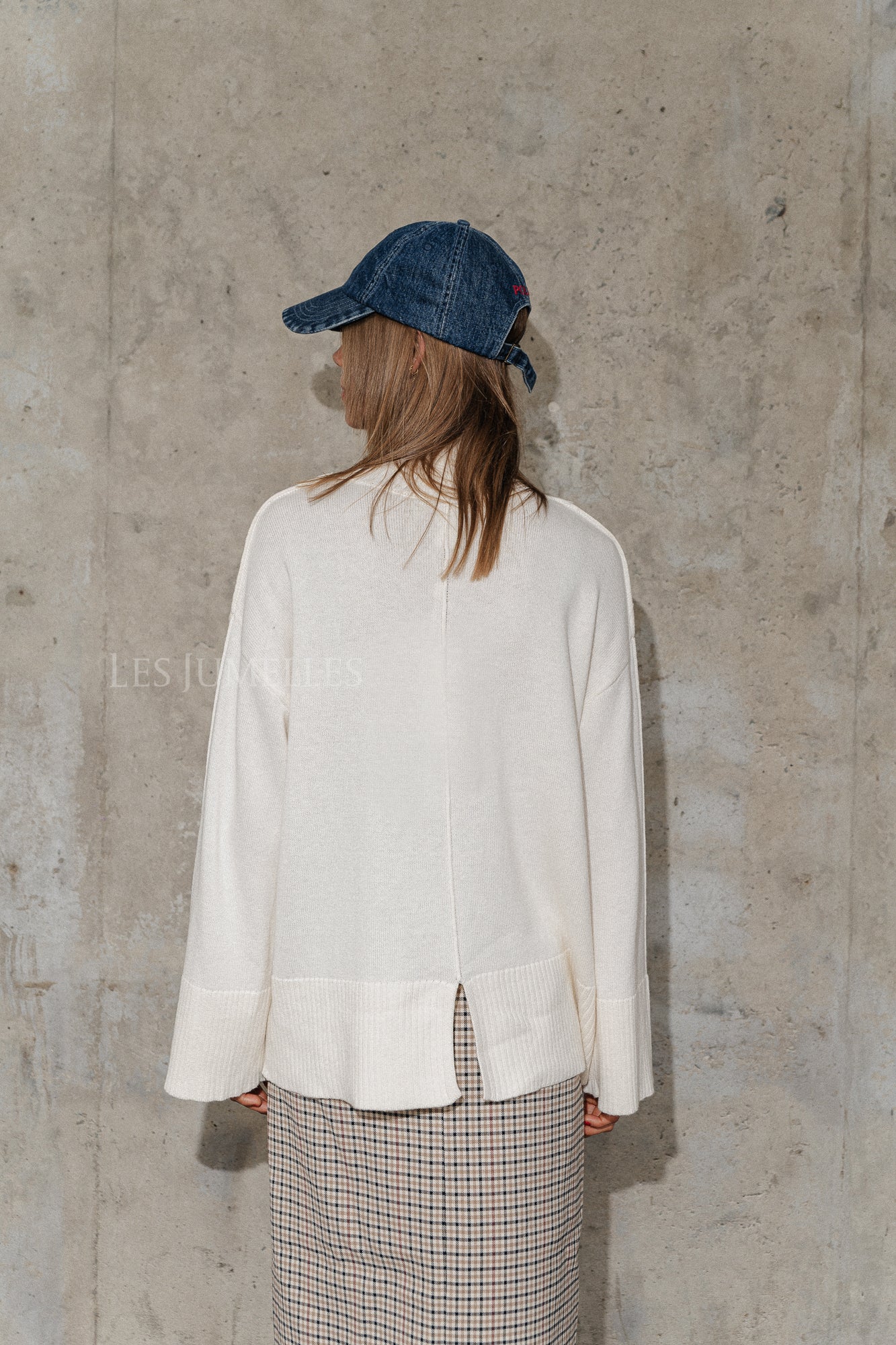 YasBabette LS knit pullover star white