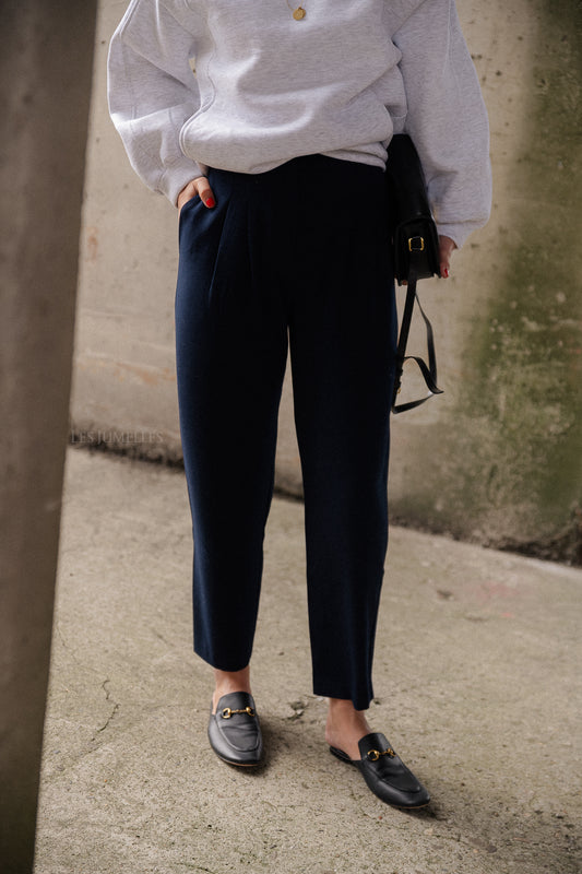 Les Jumelles Jalil pants navy blue