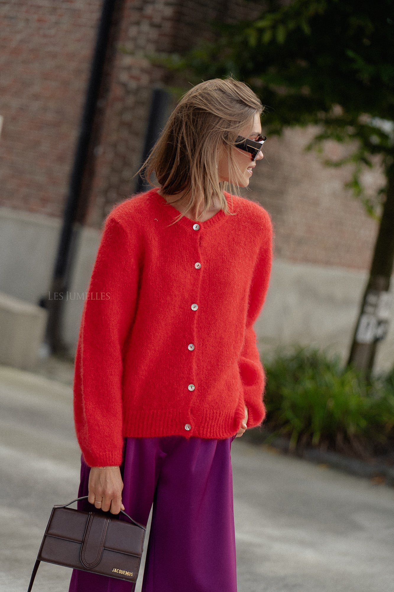 Charlie cardigan red