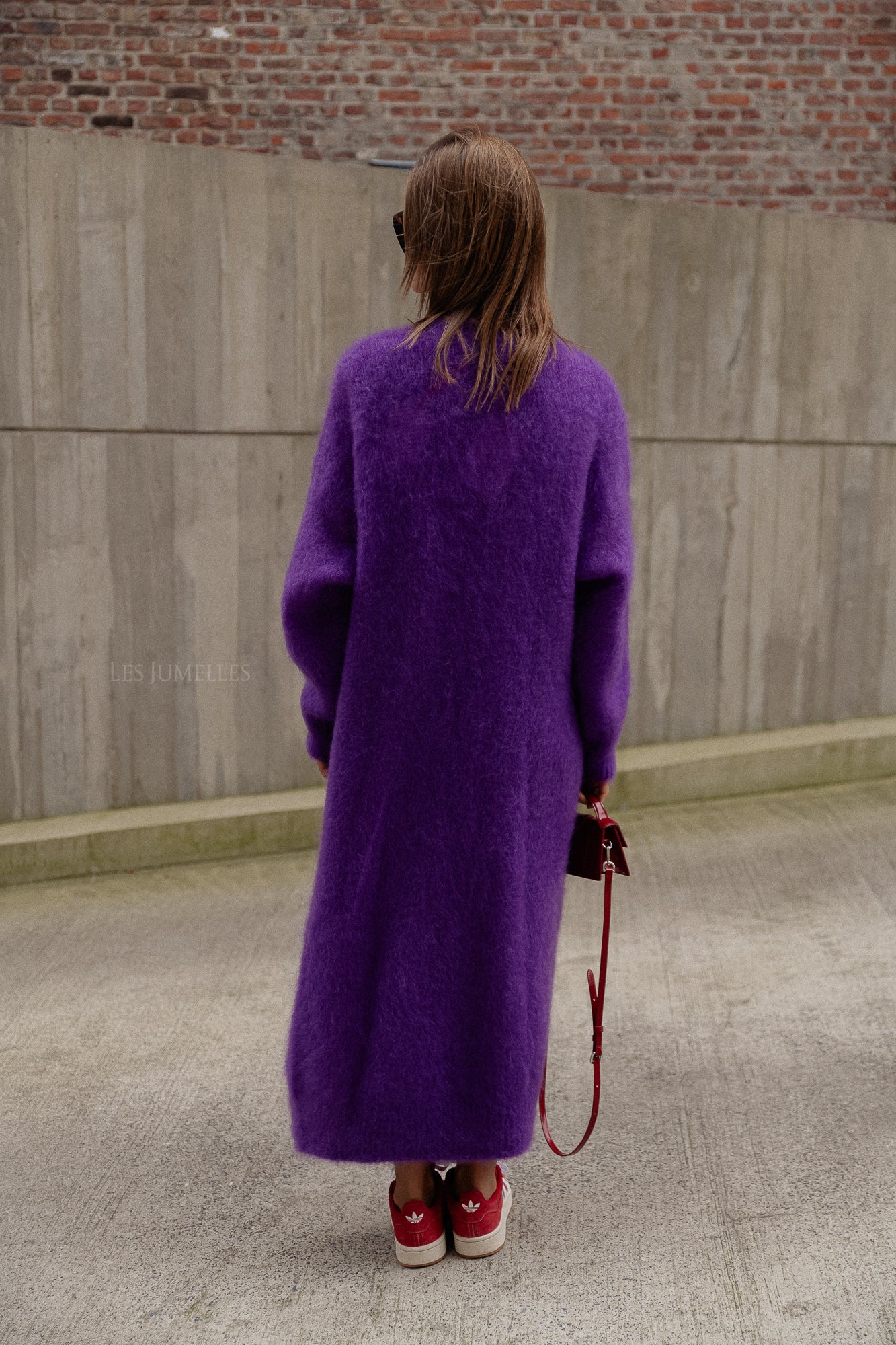 Romee knitted cardigan purple