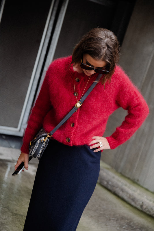 Les Jumelles Caitlin cardigan burgundy