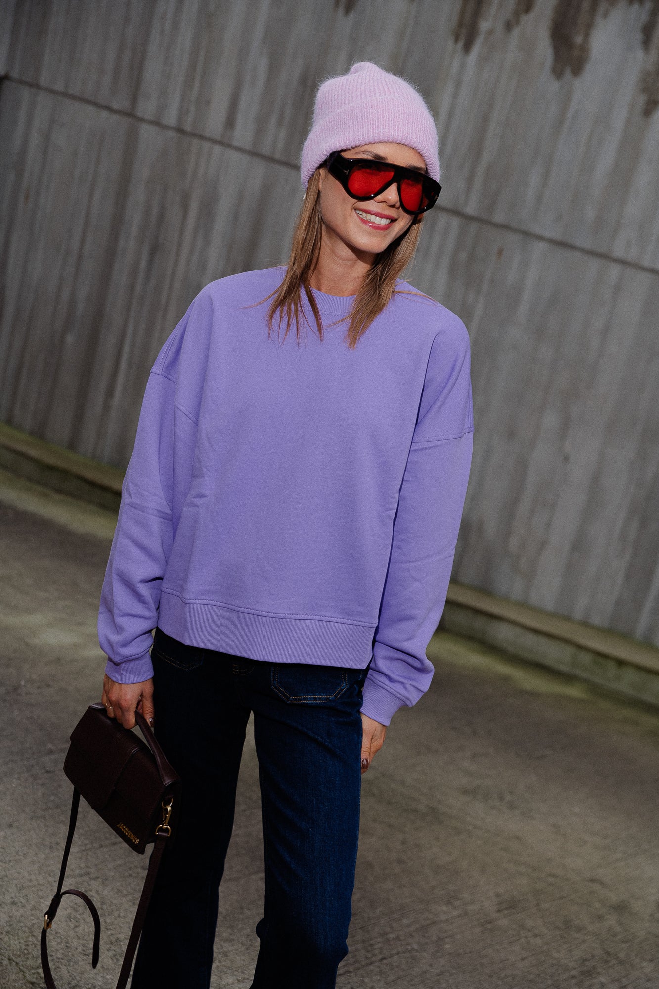 Oversize Emielia sweater english lavender