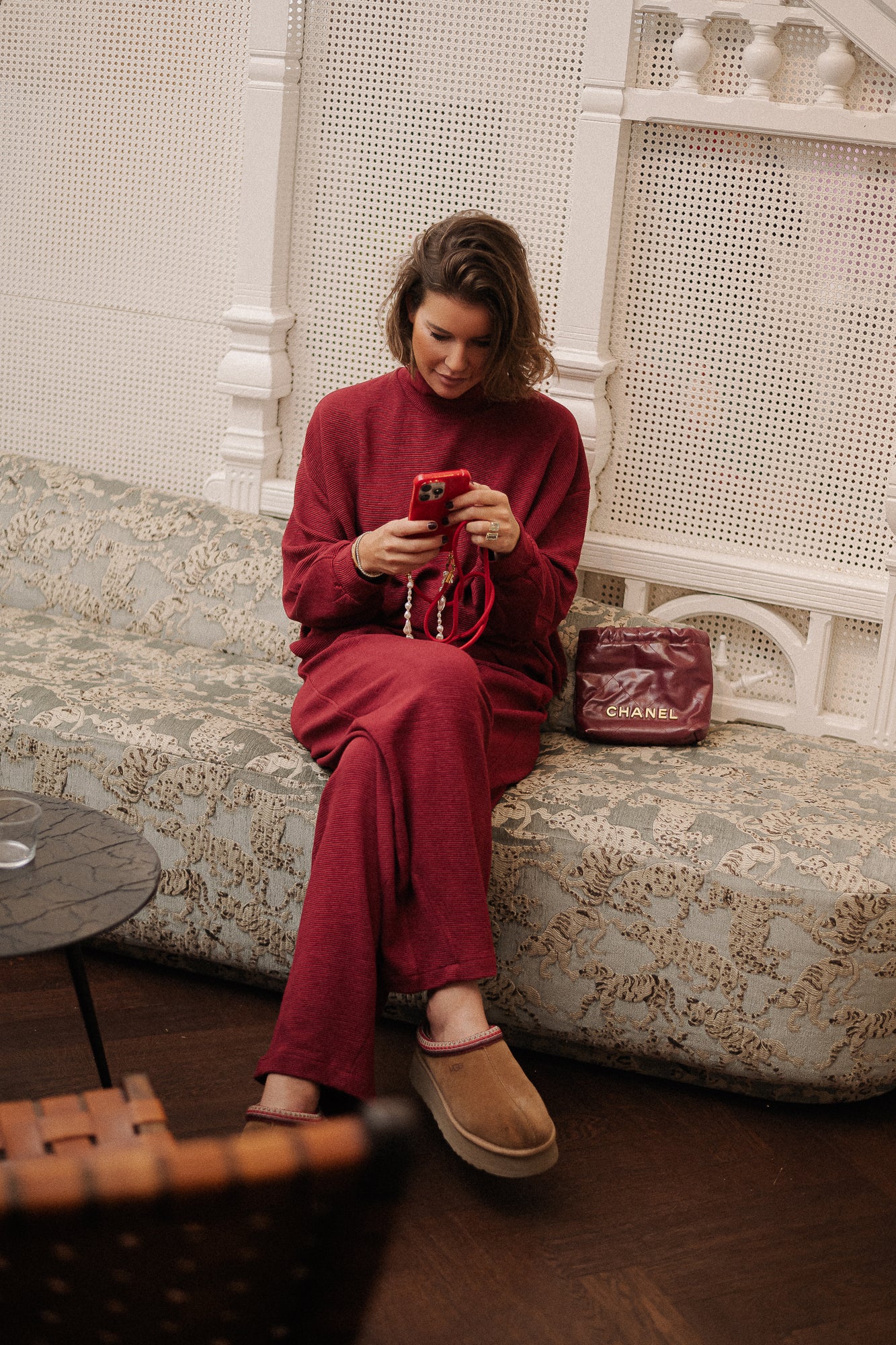 Romy pants burgundy