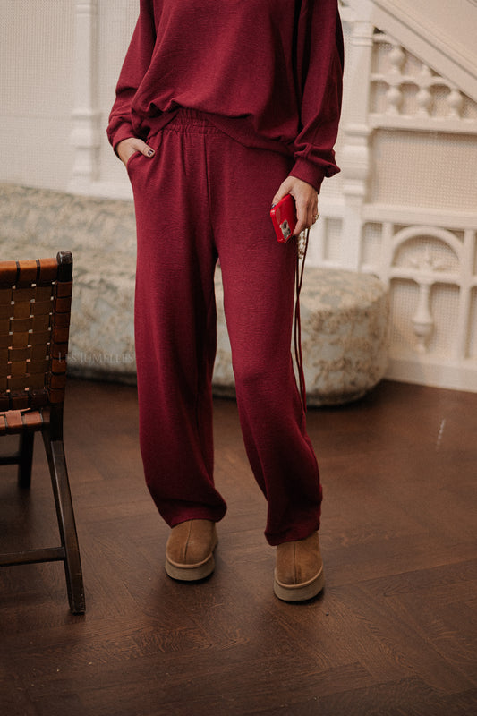 Les Jumelles Romy pants burgundy