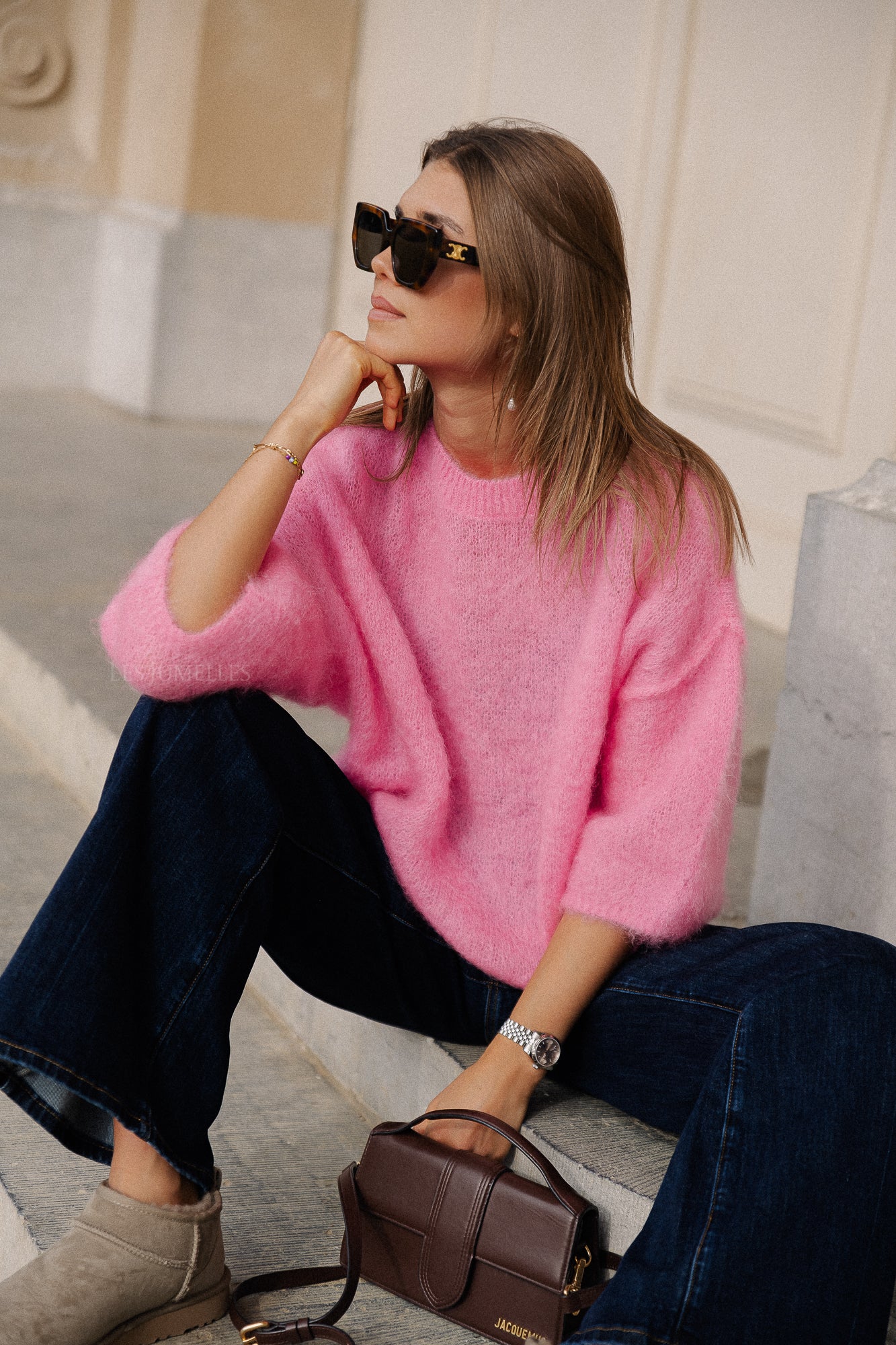 Nova Mohair-Pullover in Pink