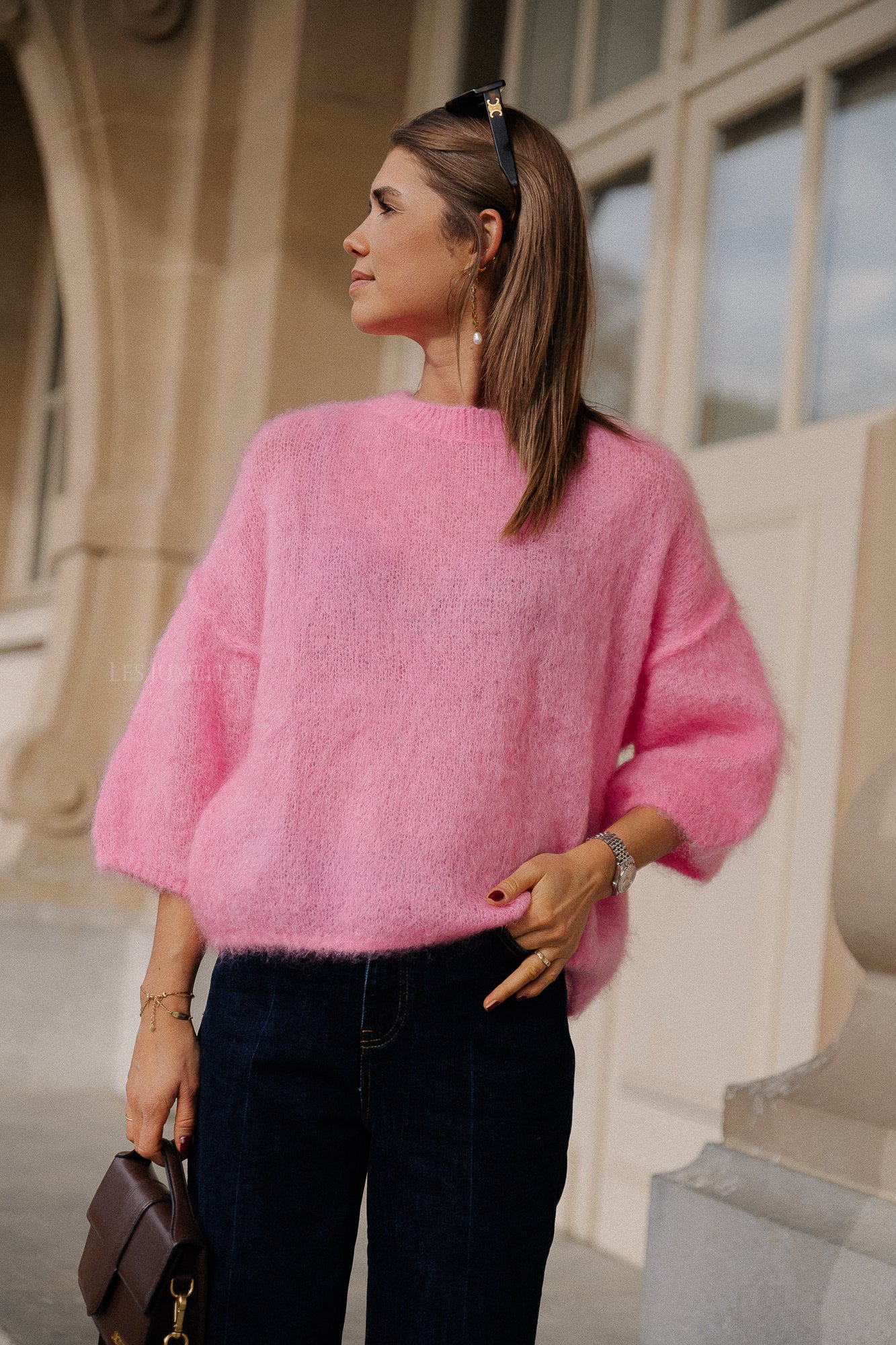 Nova Mohair-Pullover in Pink