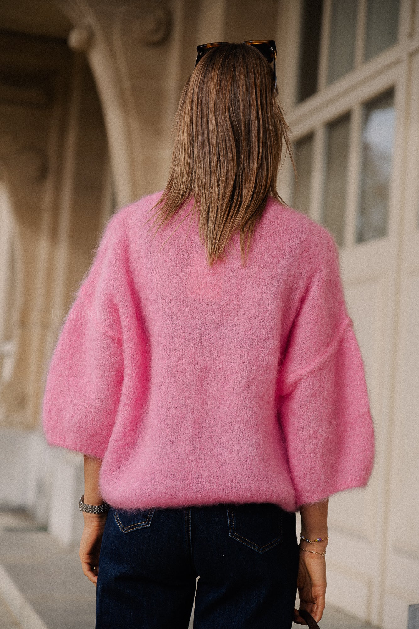 Nova Mohair-Pullover in Pink