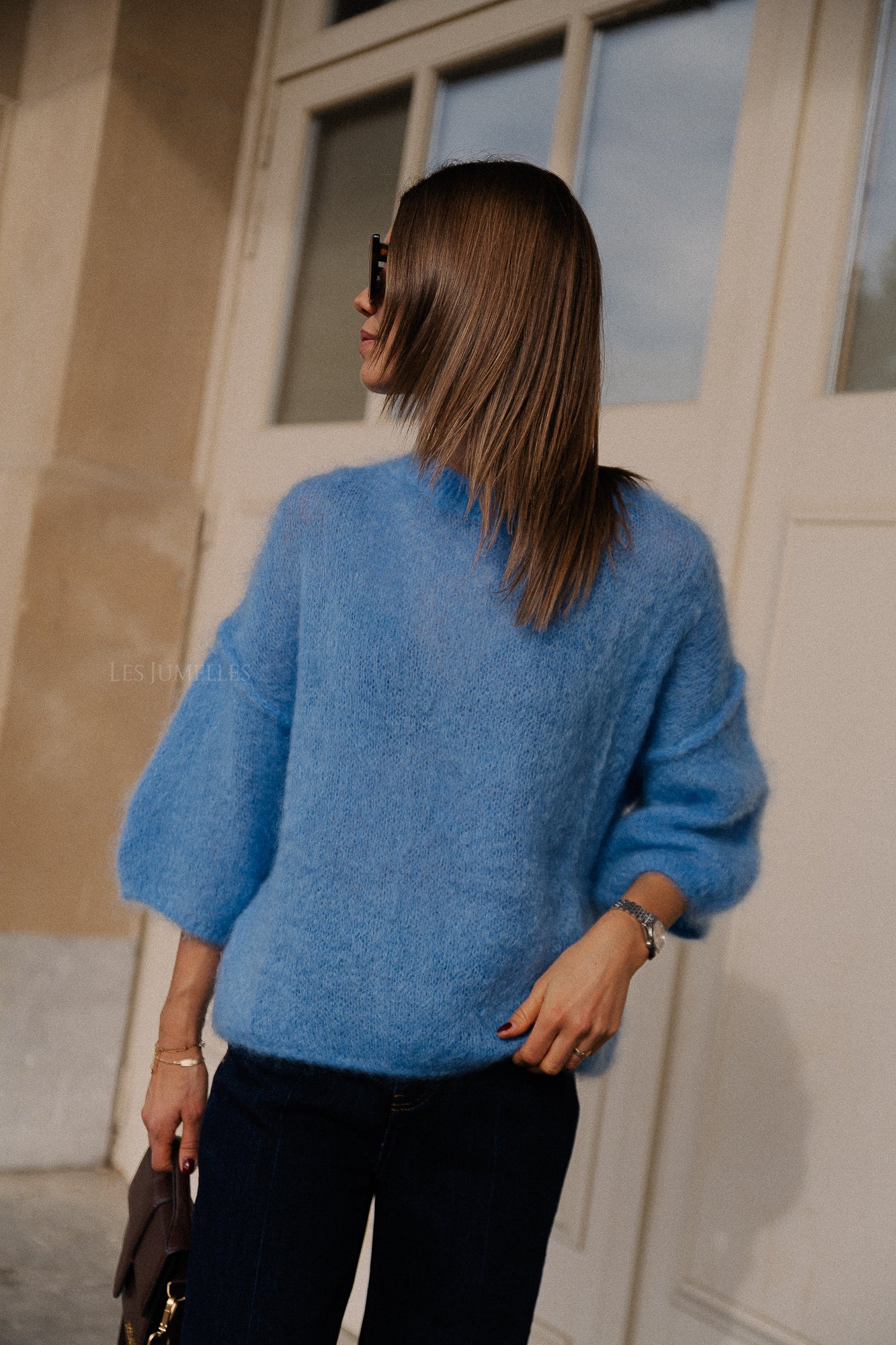 Nova mohair jumper light blue