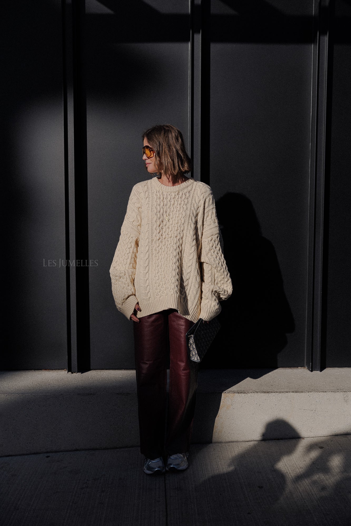 Edith Oversize Strickpullover ecru