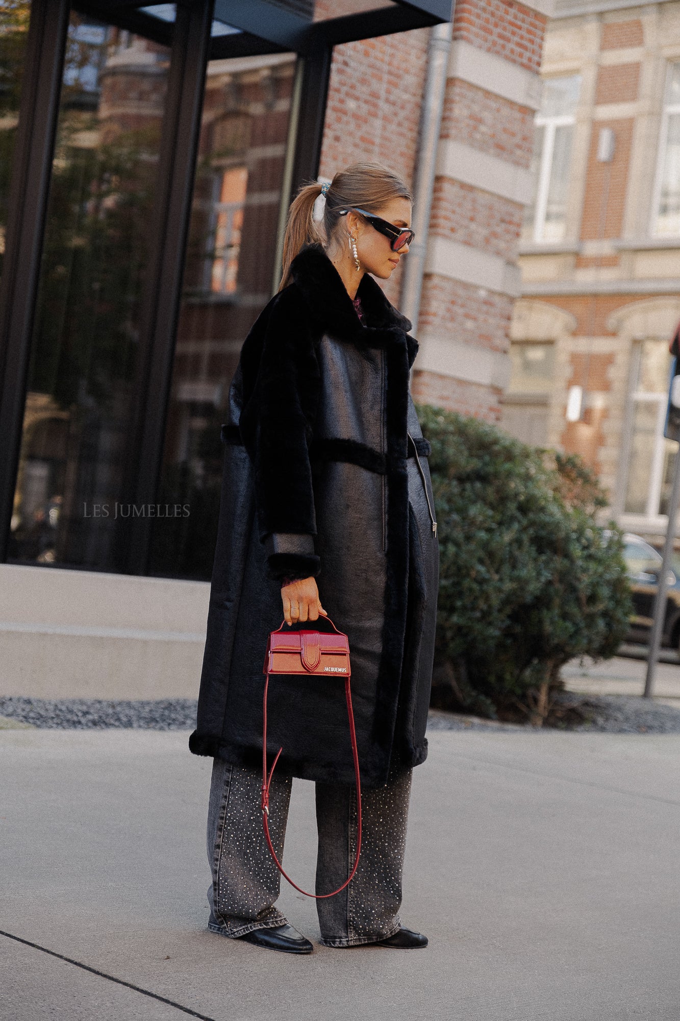 Antje coat black