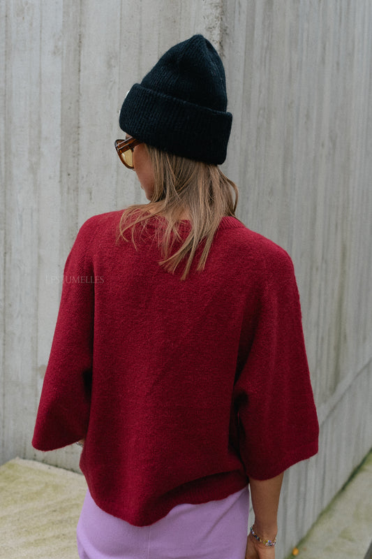 Les Jumelles Monica jumper cherry red