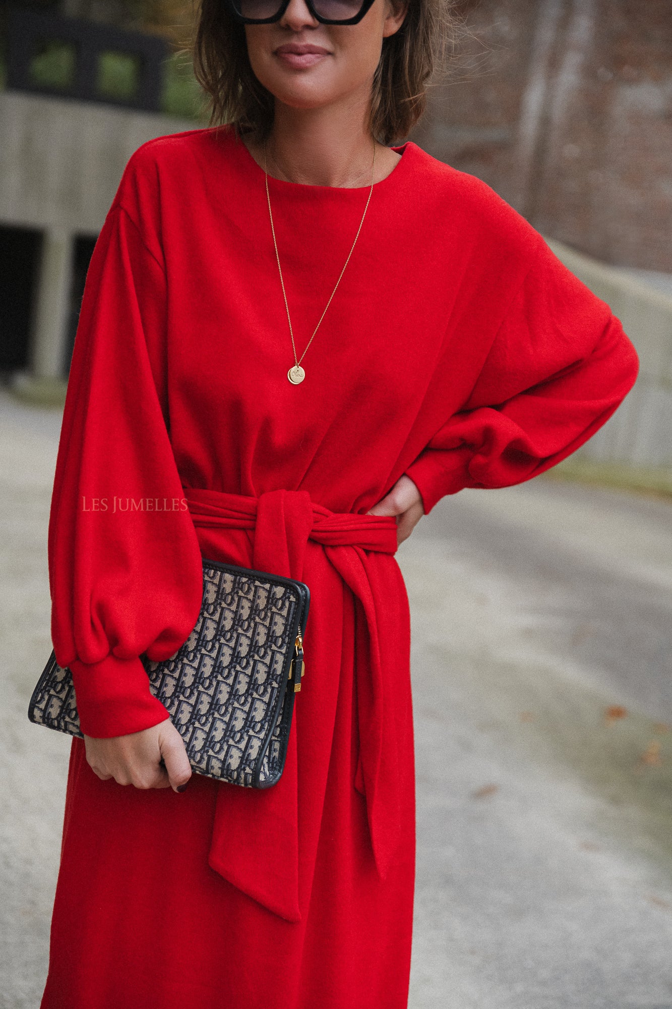 Mabel maxi dress red