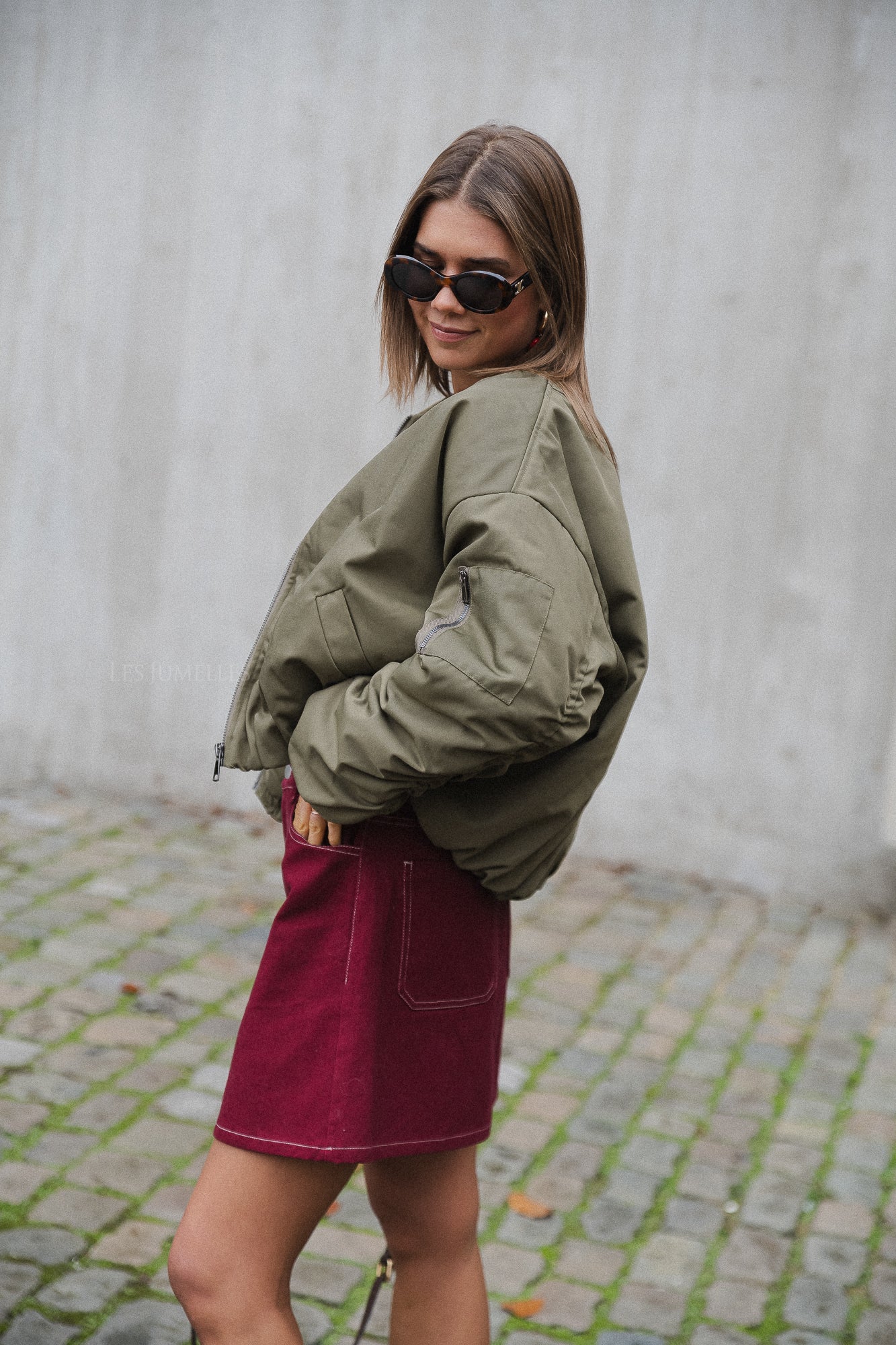 Brooke bomber jacket khaki