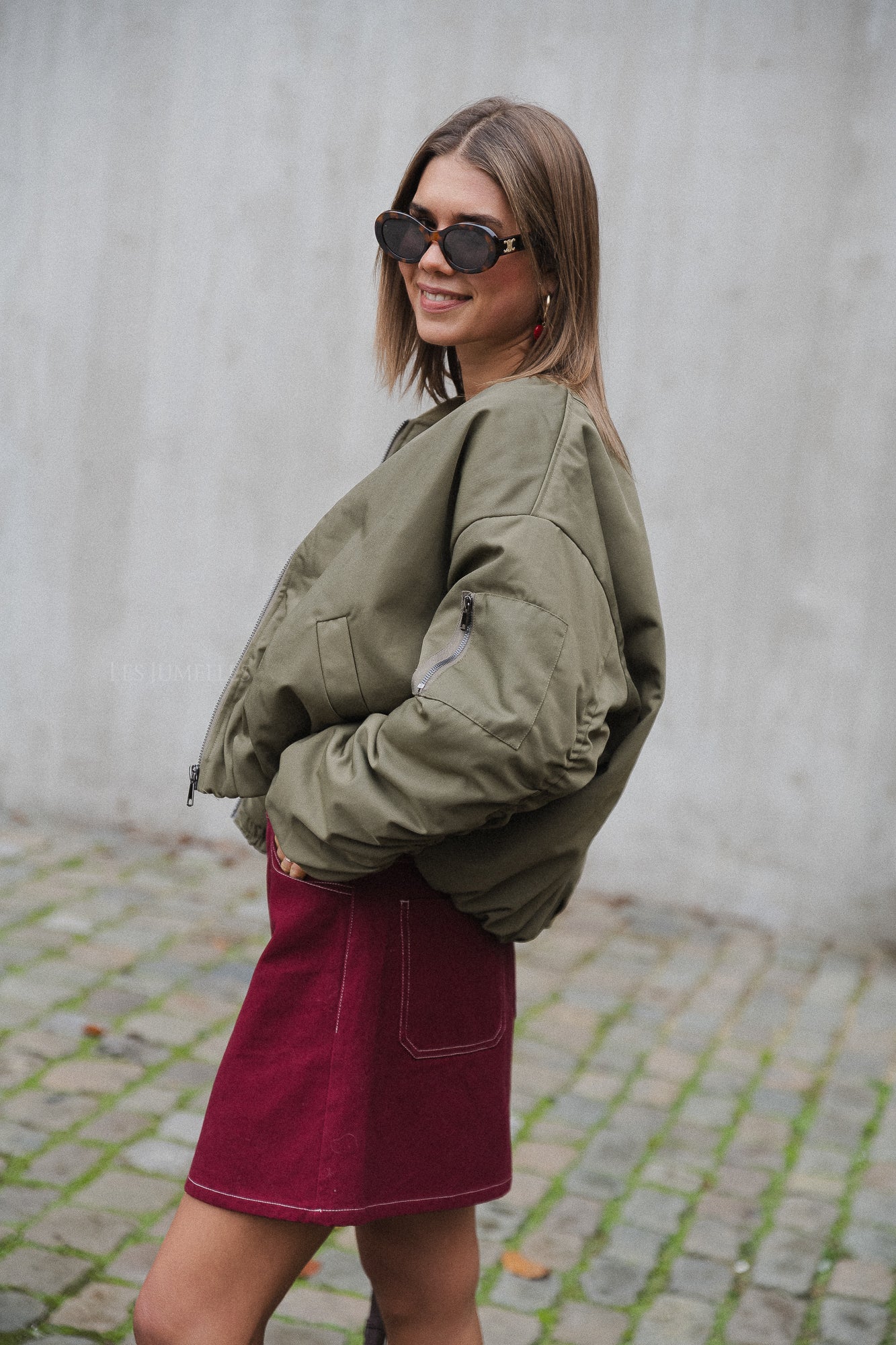 Brooke bomber jacket khaki