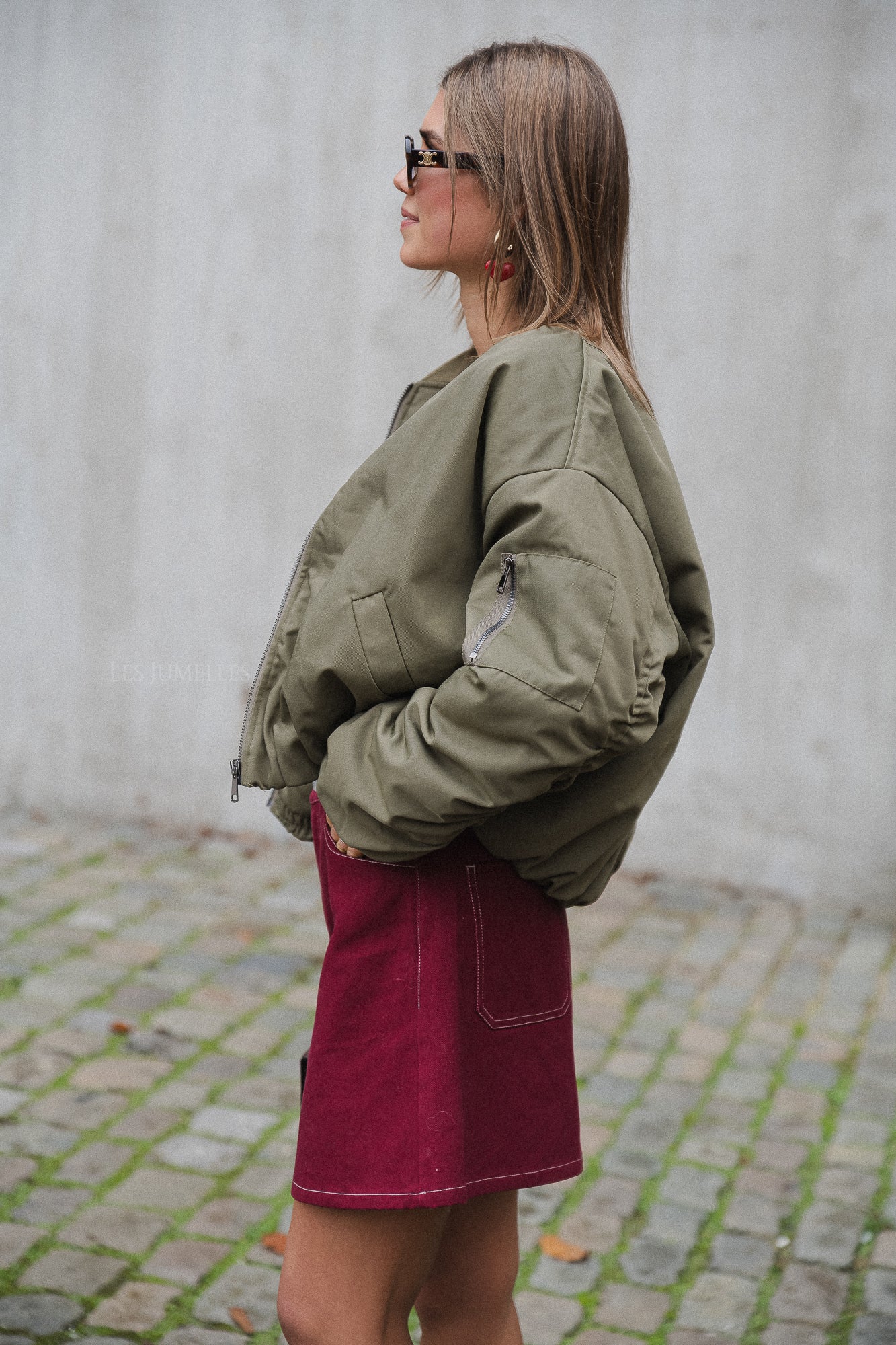 Brooke bomber jacket khaki