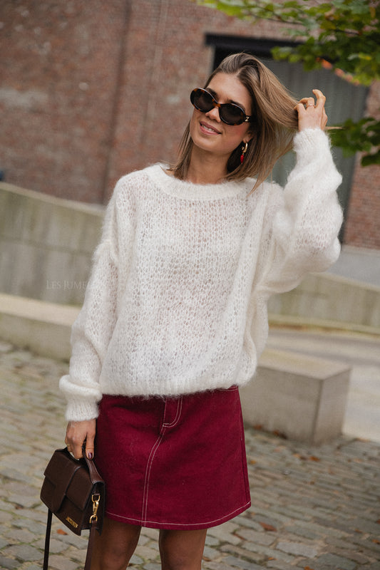 Les Jumelles Madison mohair jumper ecru