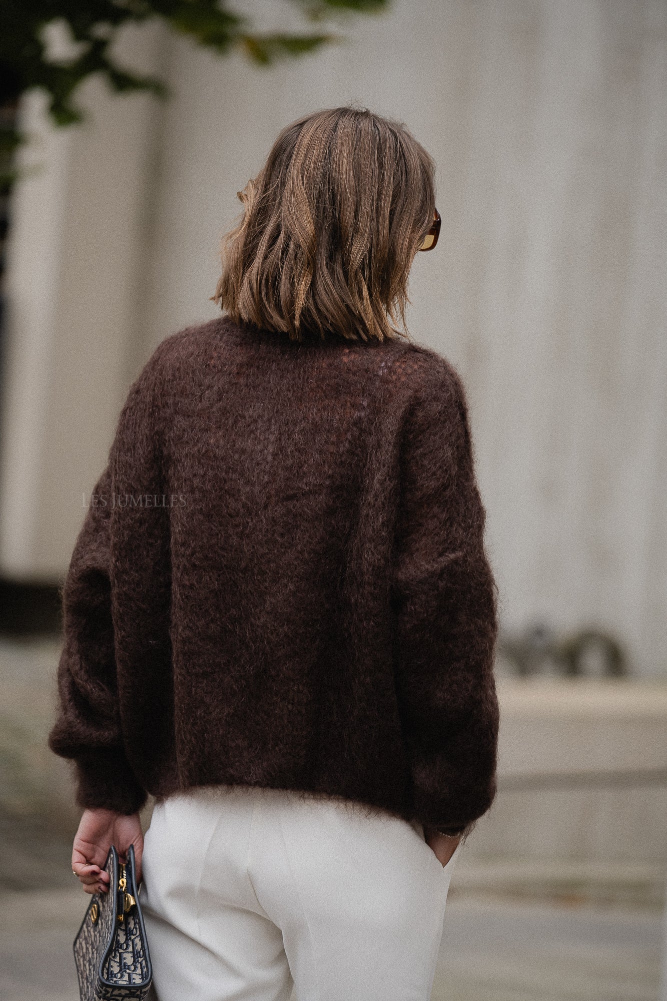 Madison mohair jumper chocolate brown