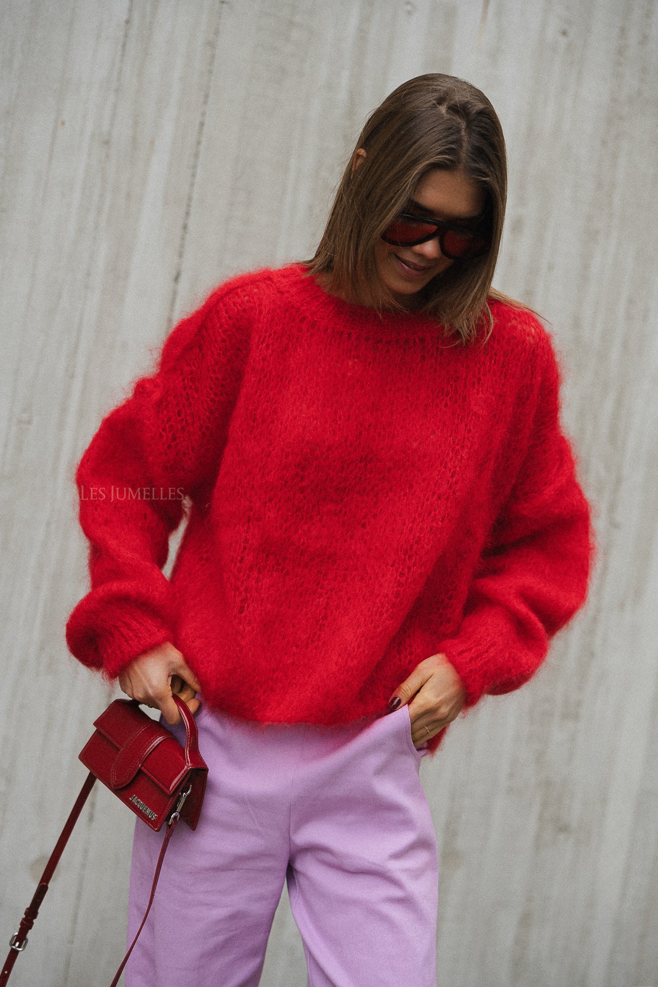 Madison Mohair Pullover Rot