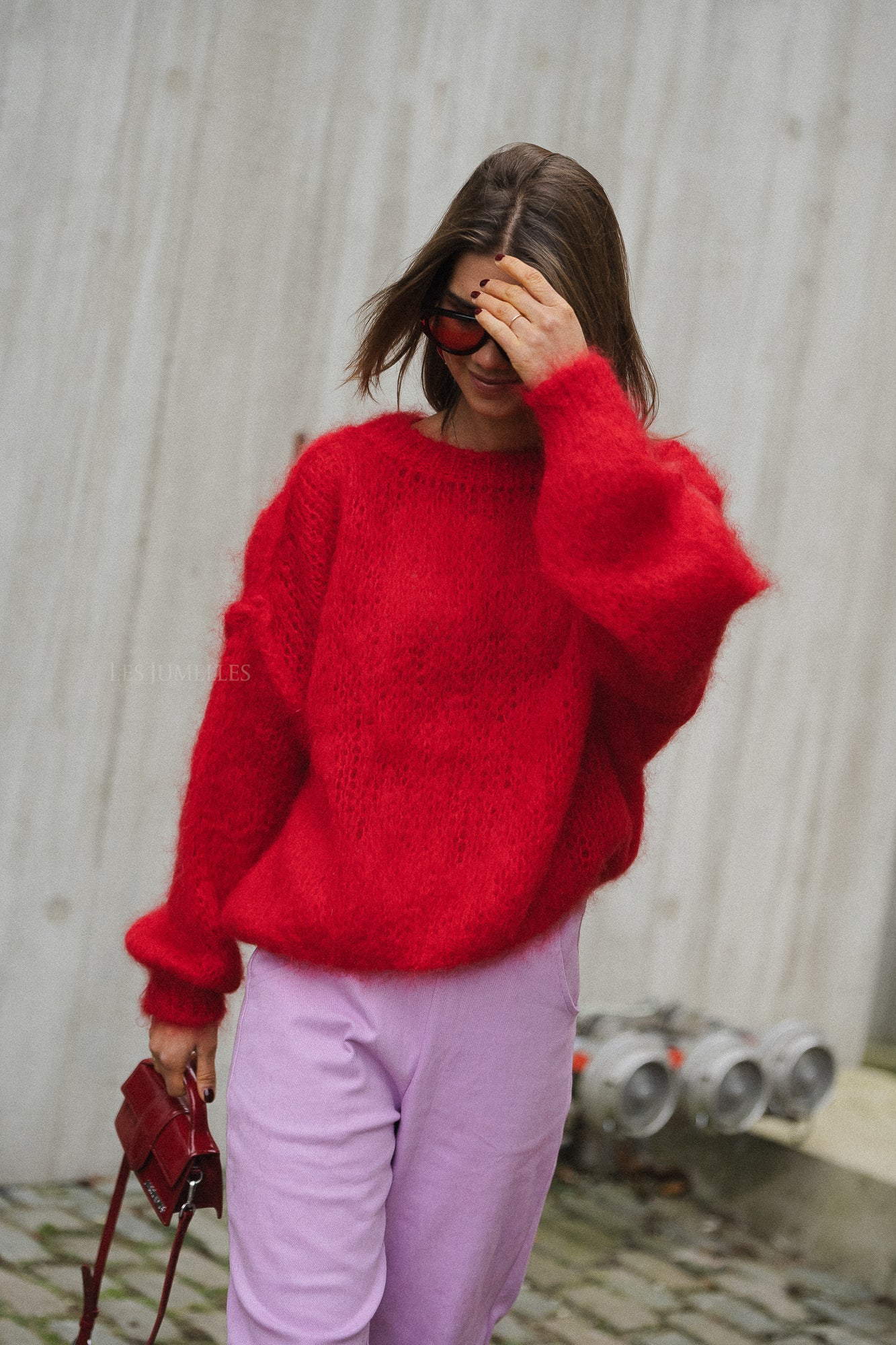 Madison Mohair Pullover Rot