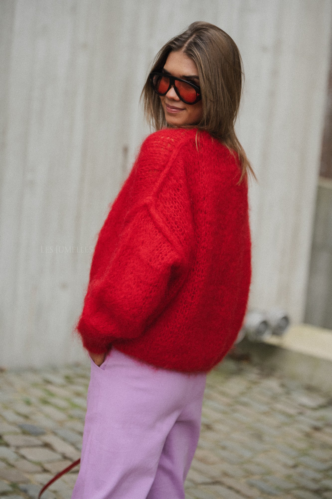 Madison Mohair Pullover Rot