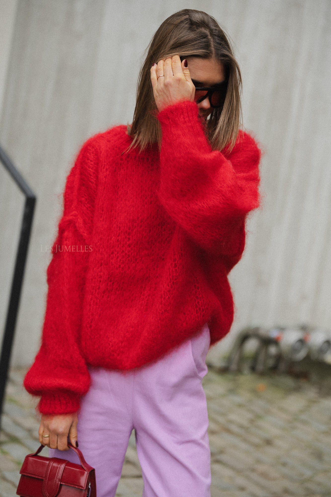 Madison Mohair Pullover Rot