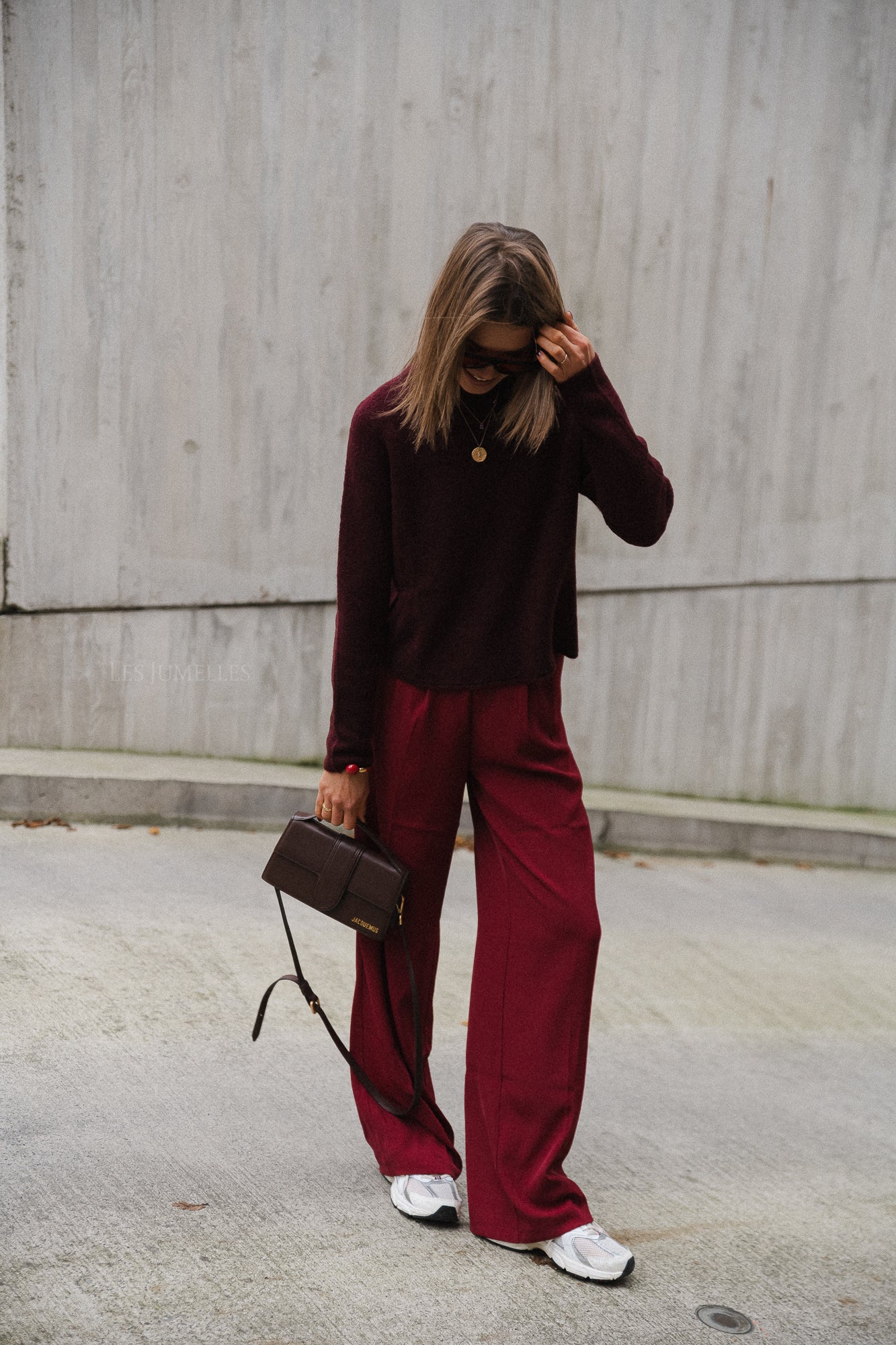 Eliza jumper burgundy