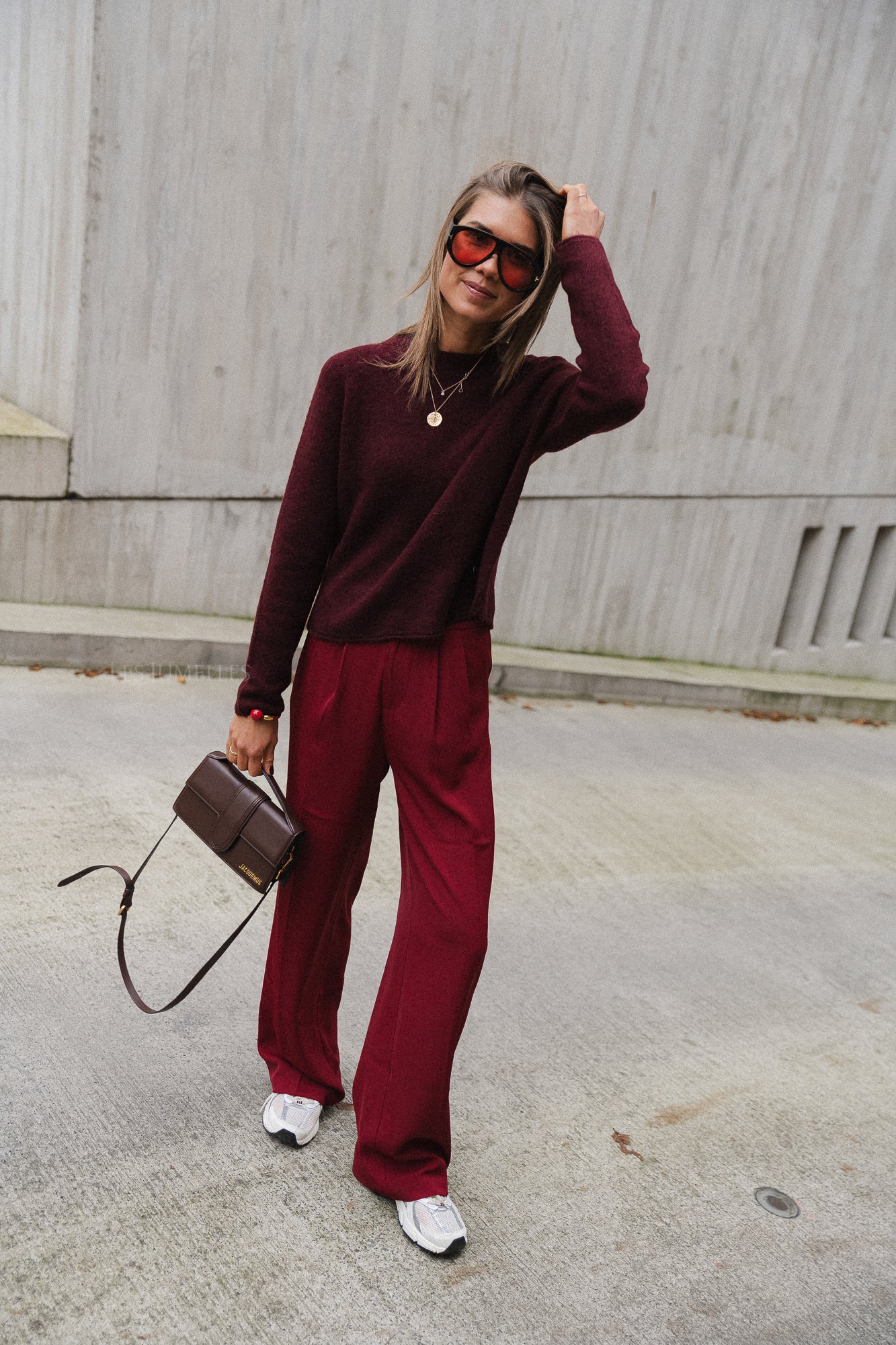 Eliza jumper burgundy