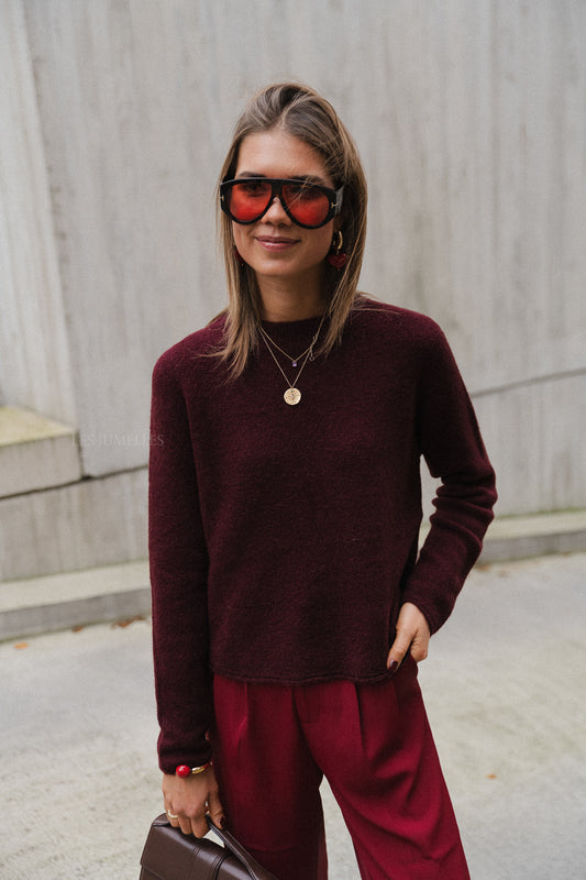 Les Jumelles Eliza jumper burgundy