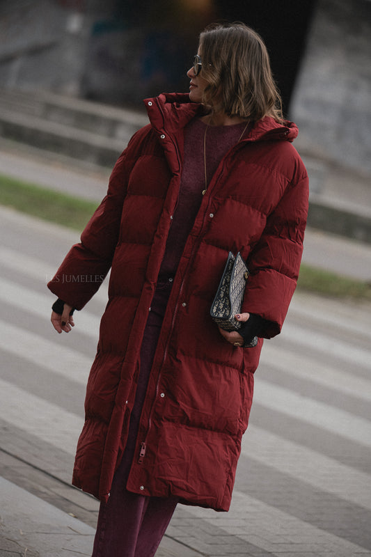 Les Jumelles Alica coat burgundy