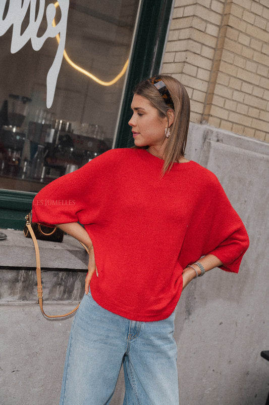 Les Jumelles Monica Pullover Rot